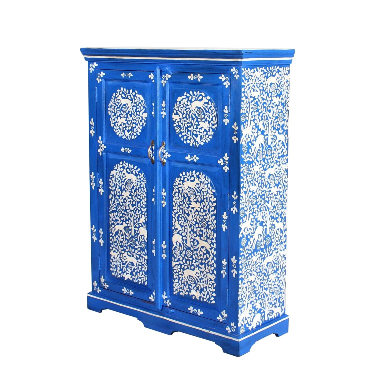 Hand-Painted Rajasthani Cabinet