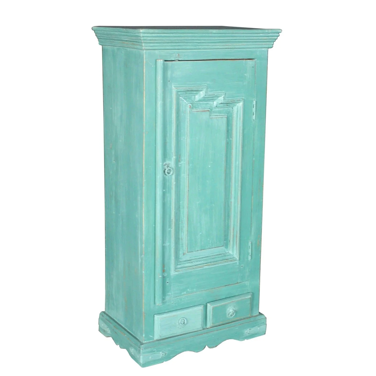 Teal Painted Cabinet