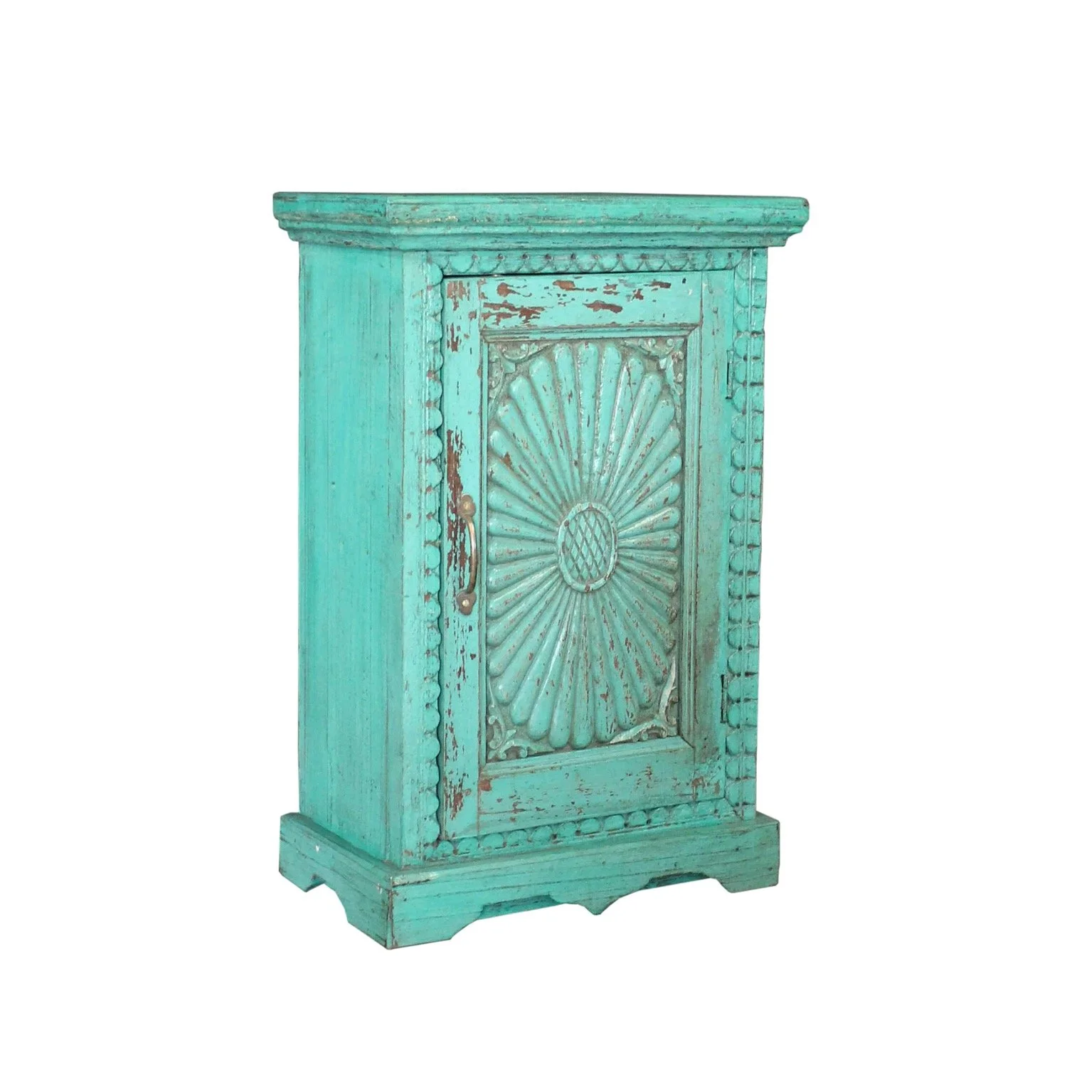Teal Bedside Cabinet