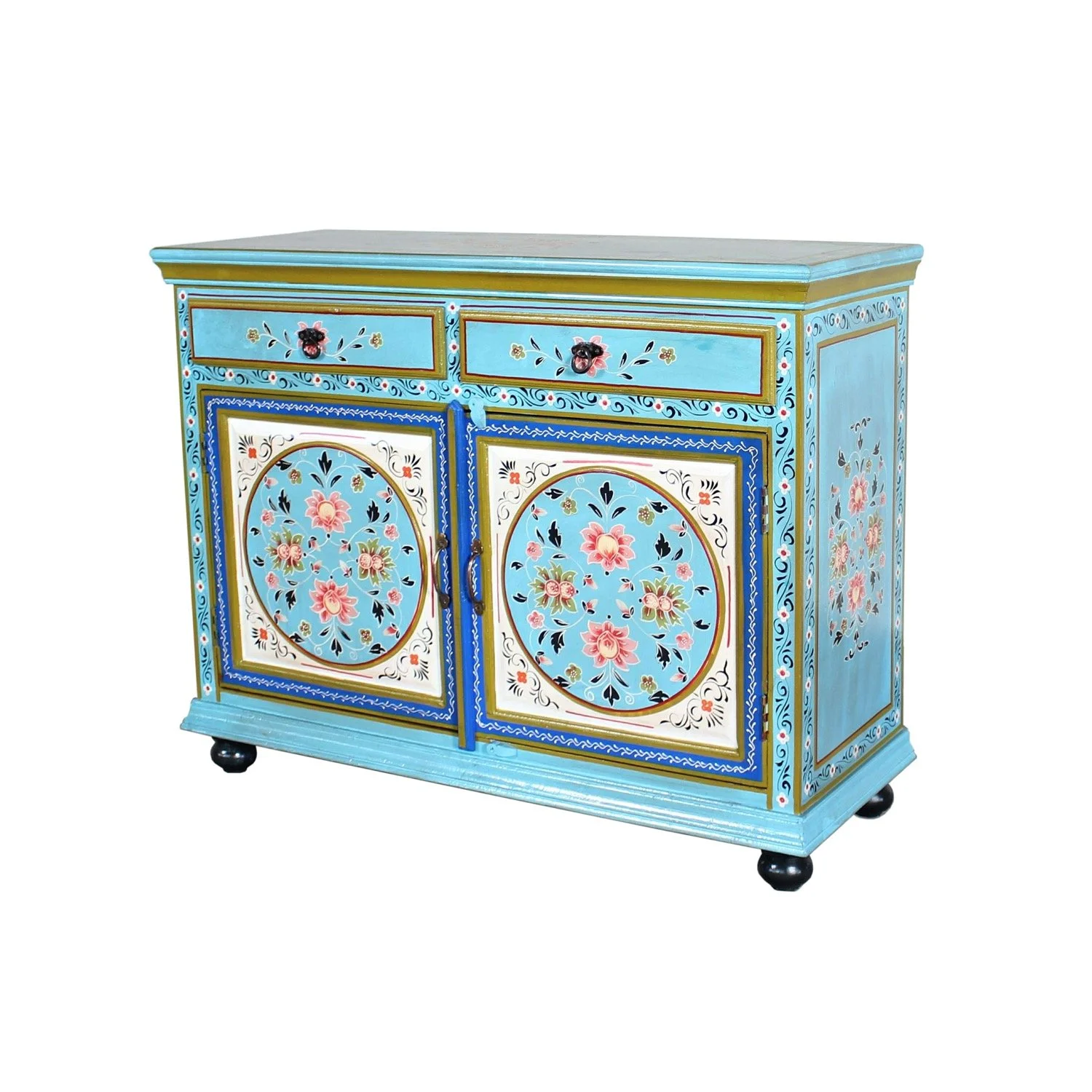 Rajasthani Painted Sideboard