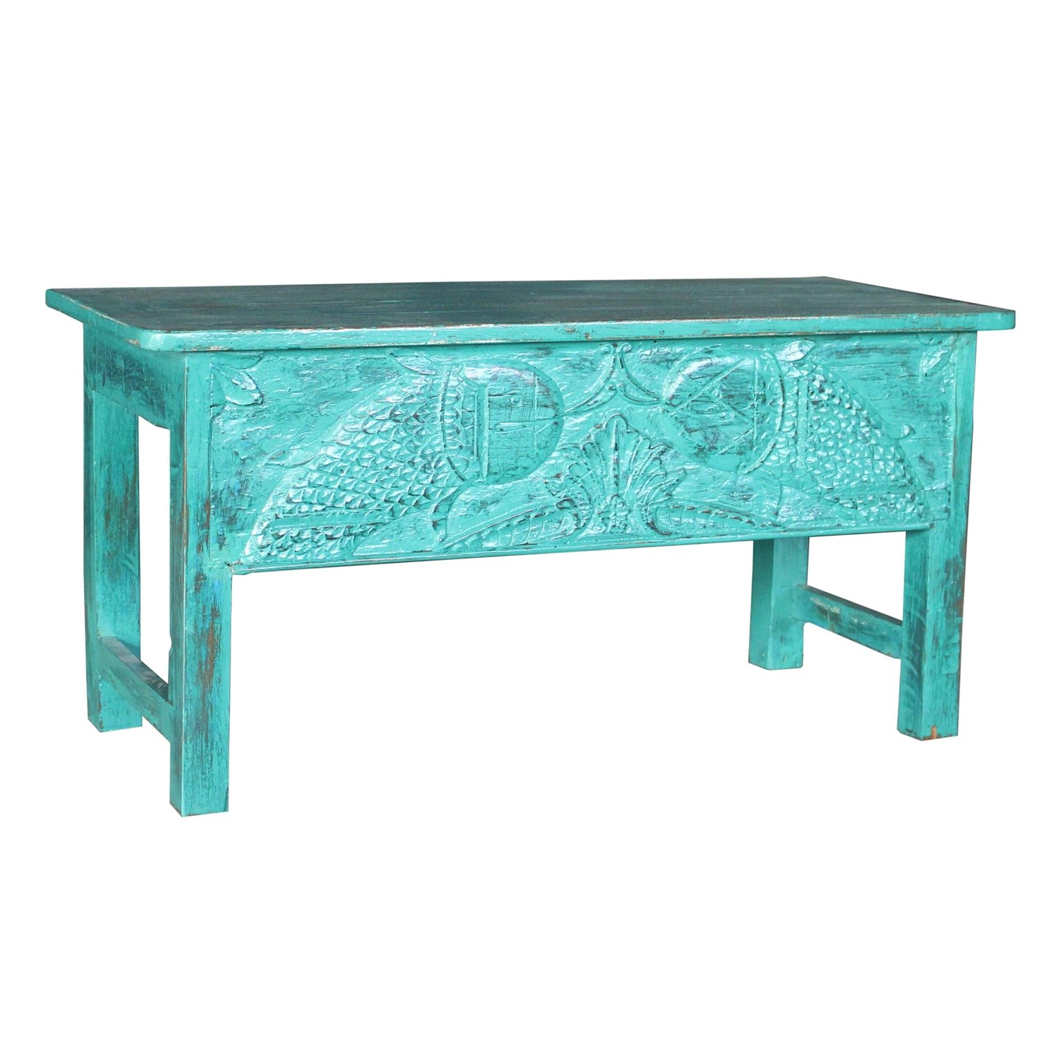 SOLD - Teal Bench
