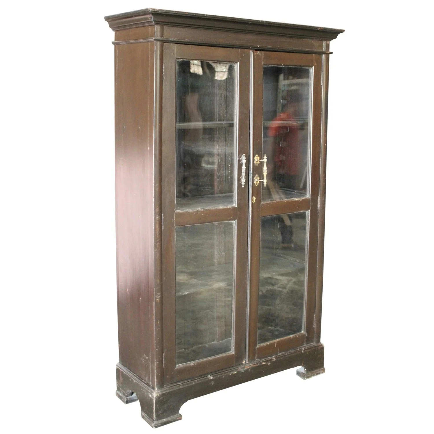 Teak Cabinet with Glass