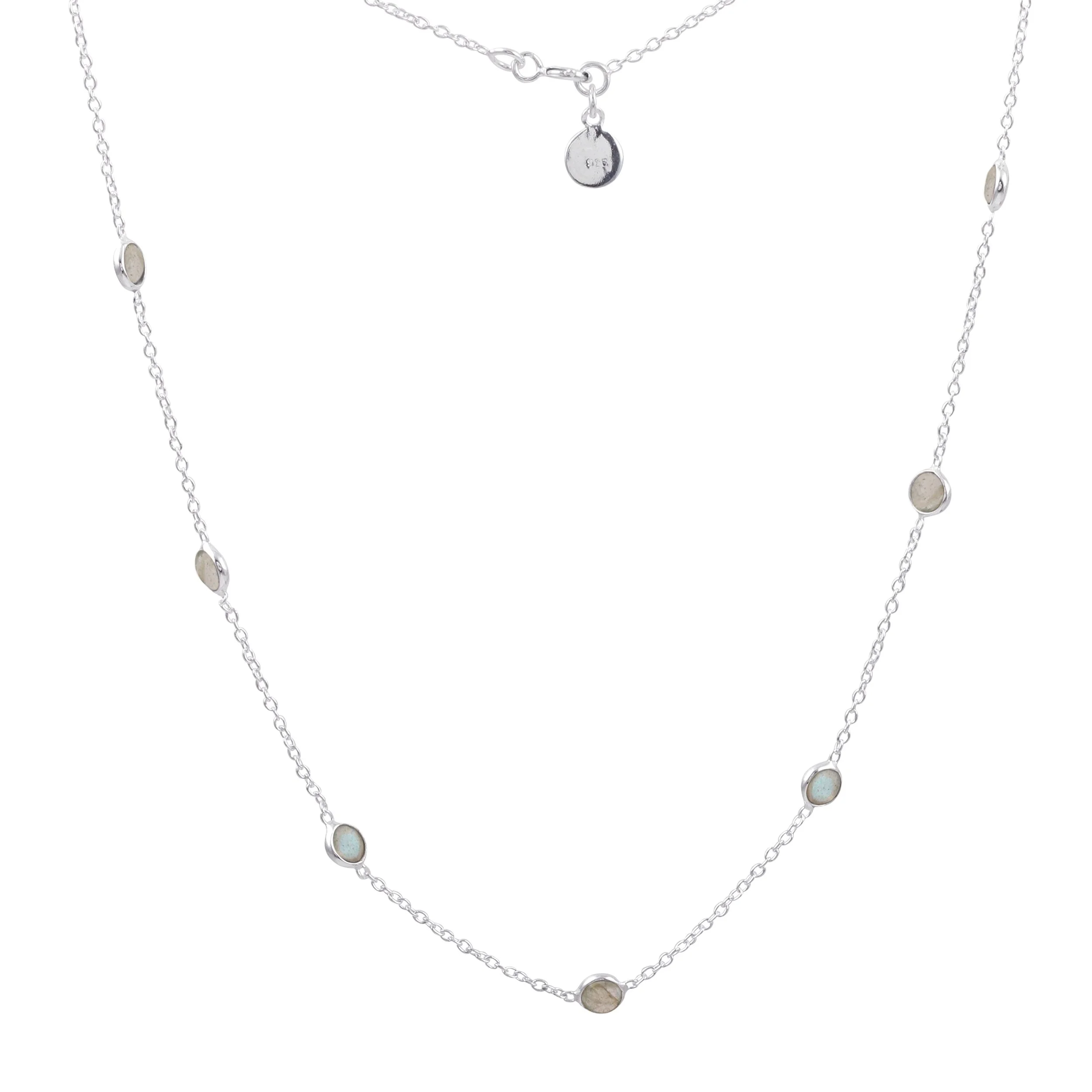 Labradorite Eleven Stone Necklace