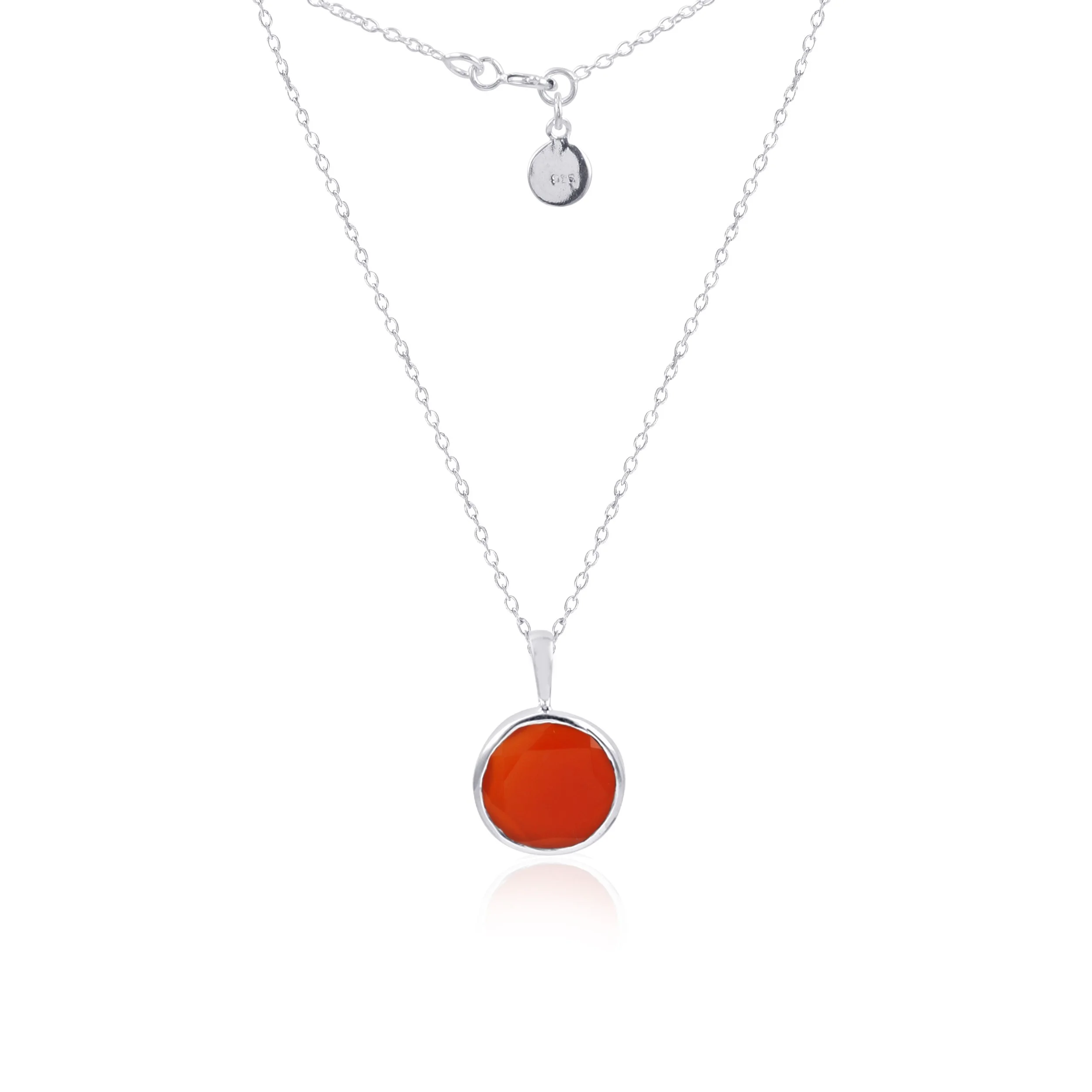 Carnelian Big Pendant Necklace