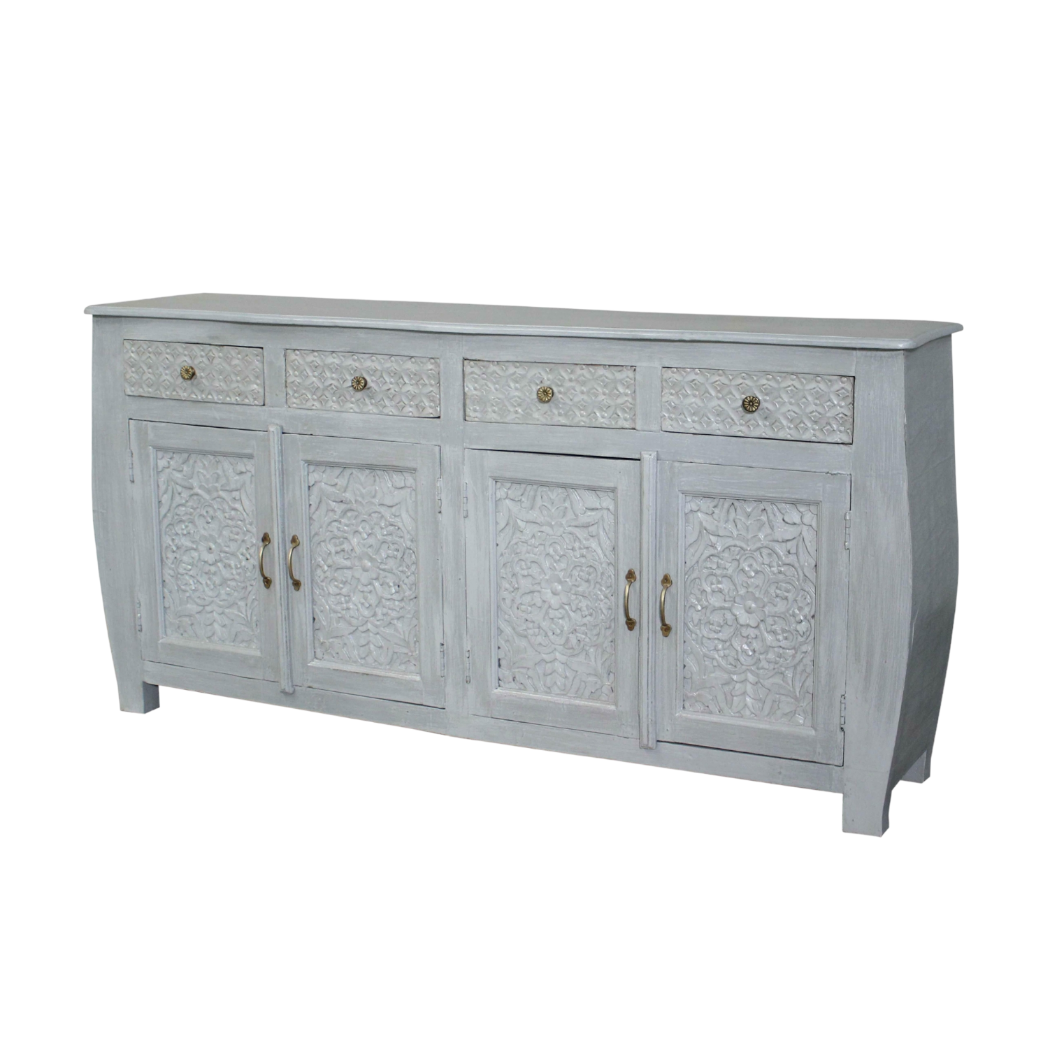 Painted Carved Sideboard