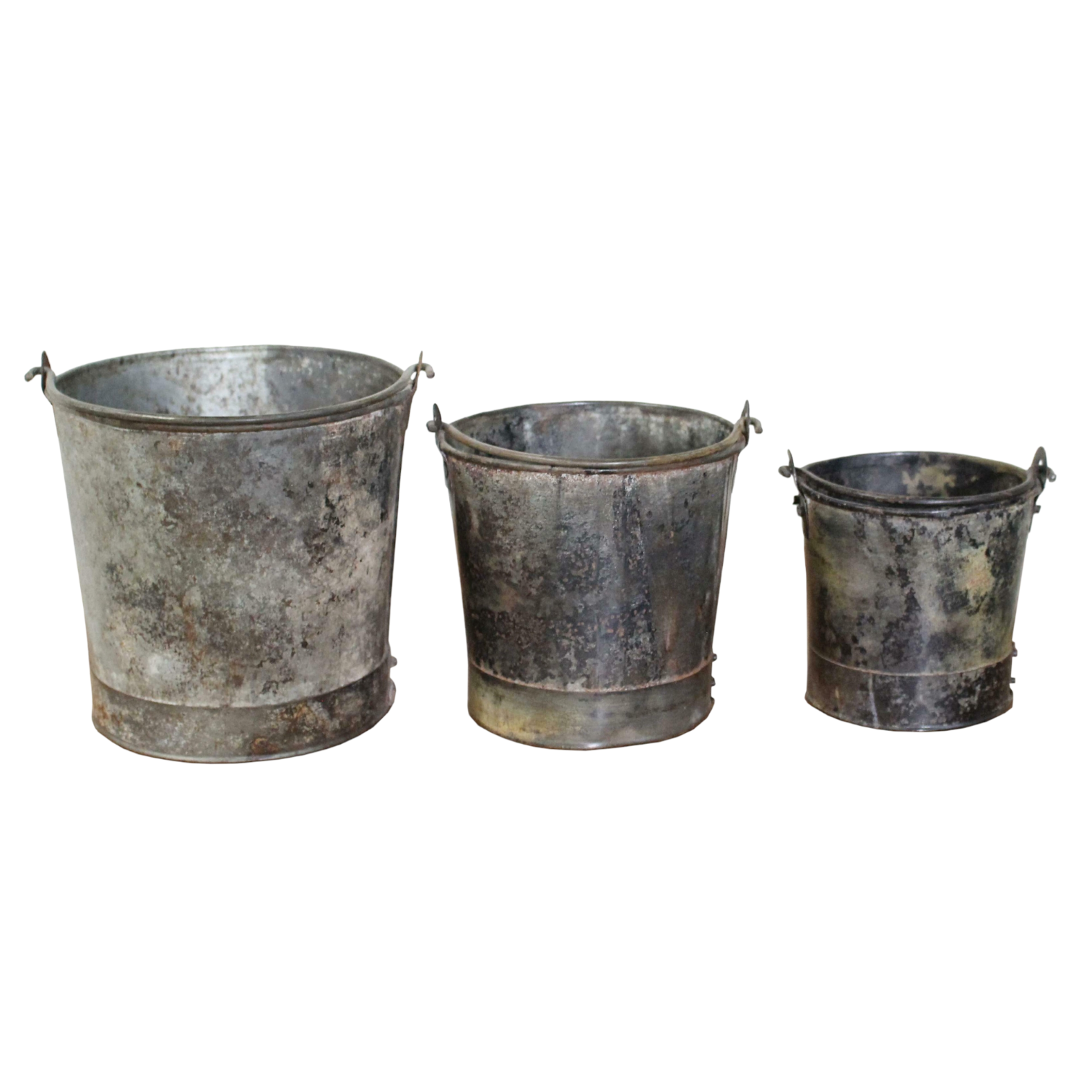 Galvanized Iron Double Bucket with Wood Handle Asia West