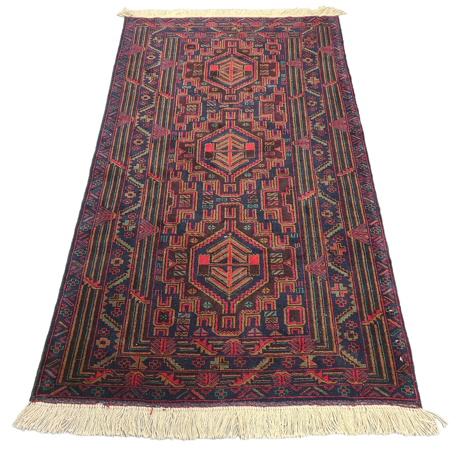 Hand-Knotted Wool Rug