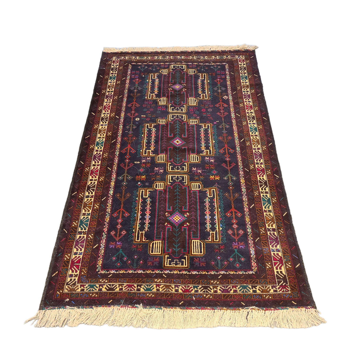 Hand-Knotted Wool Rug
