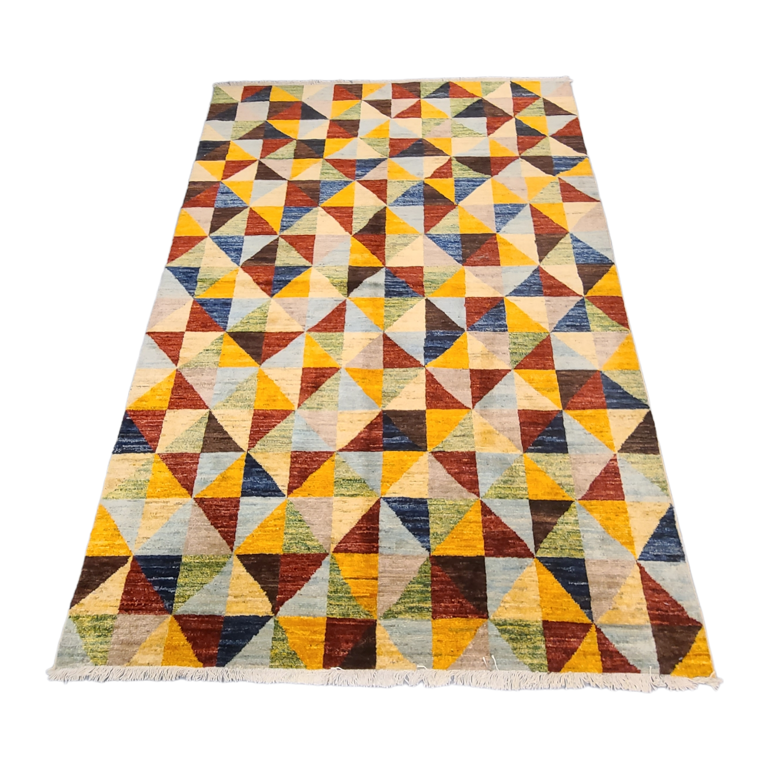 Hand-Knotted Wool Rug