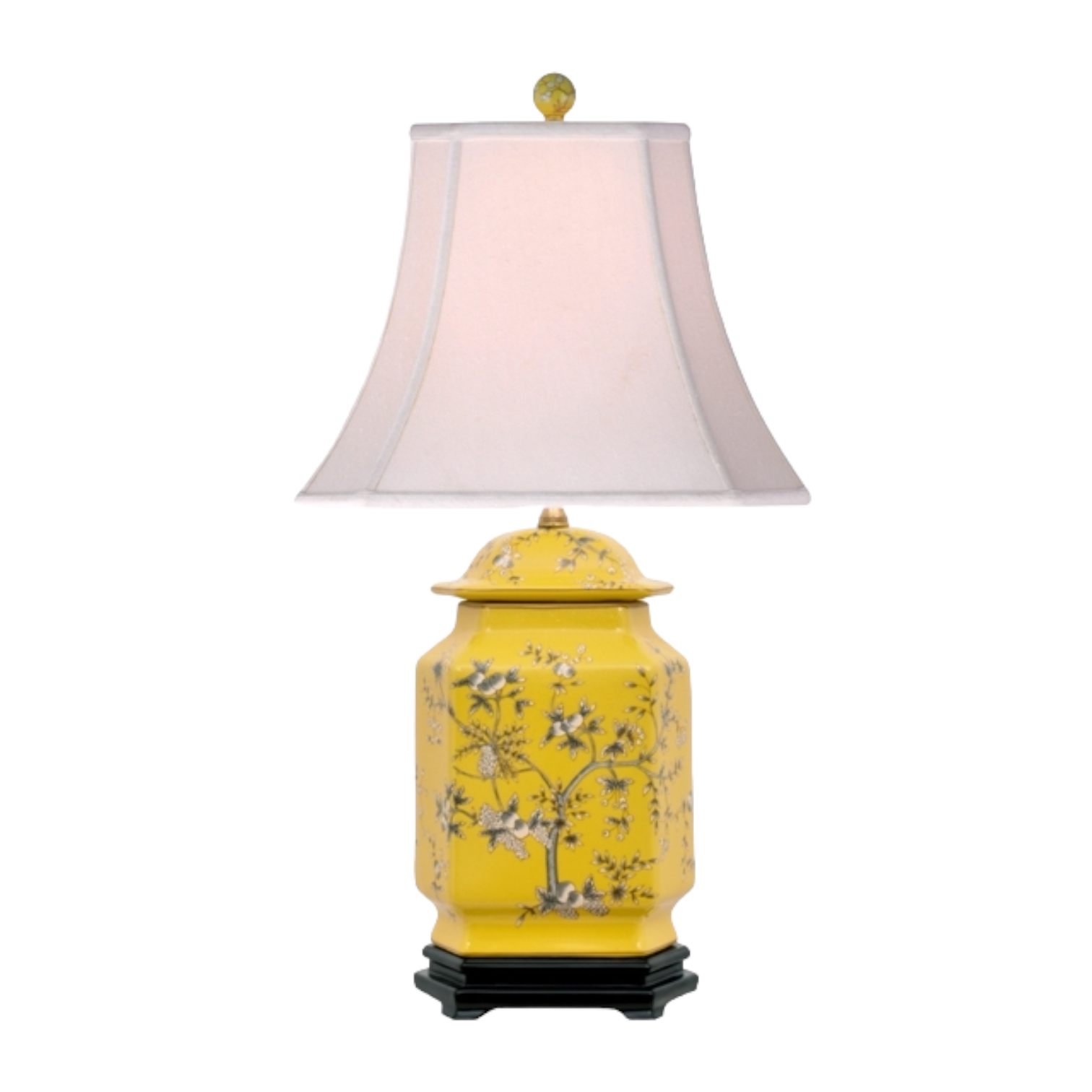 Porcelain Cut Corner Jar Table Lamp