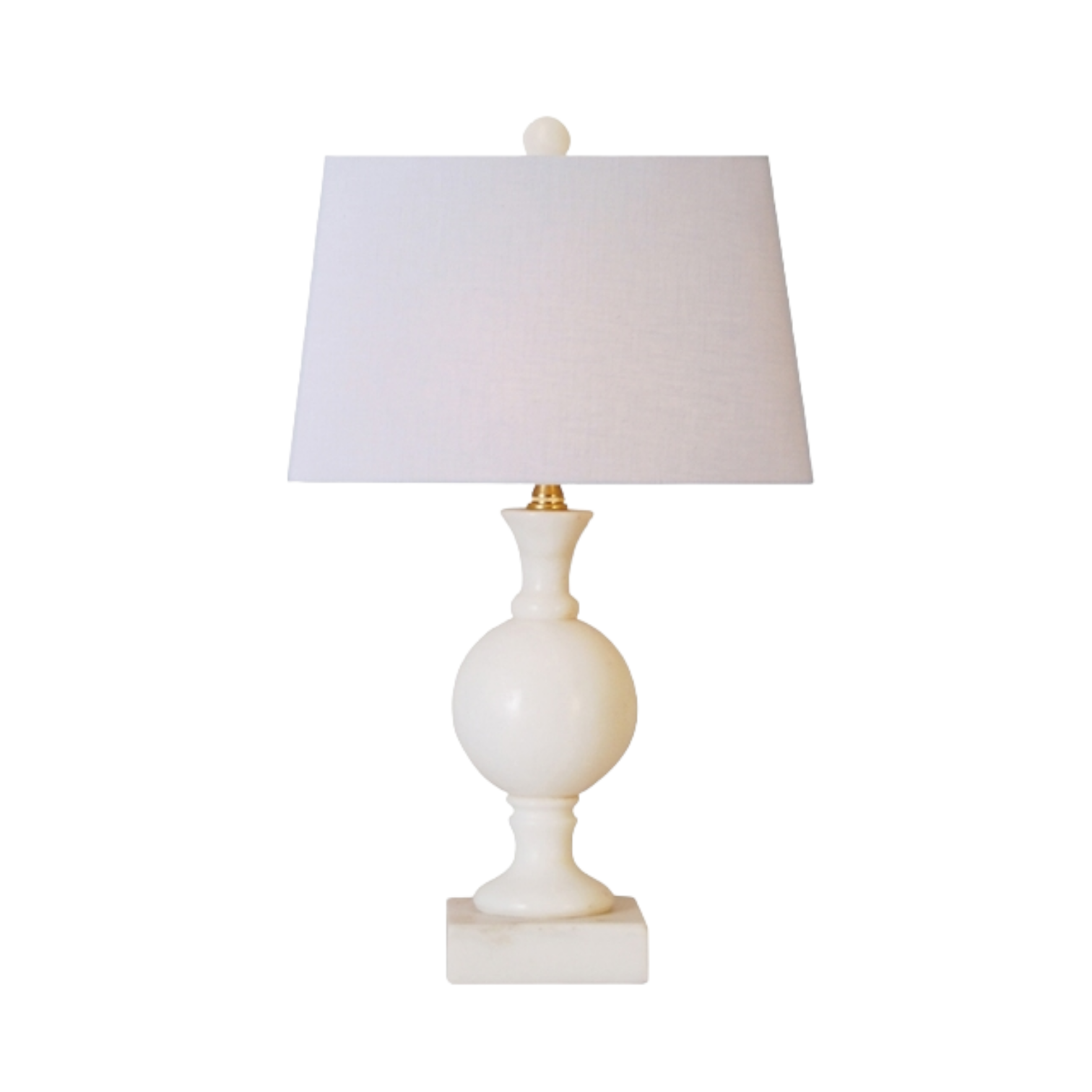 Jade Table Lamp with Brass Base & Cap Asia West