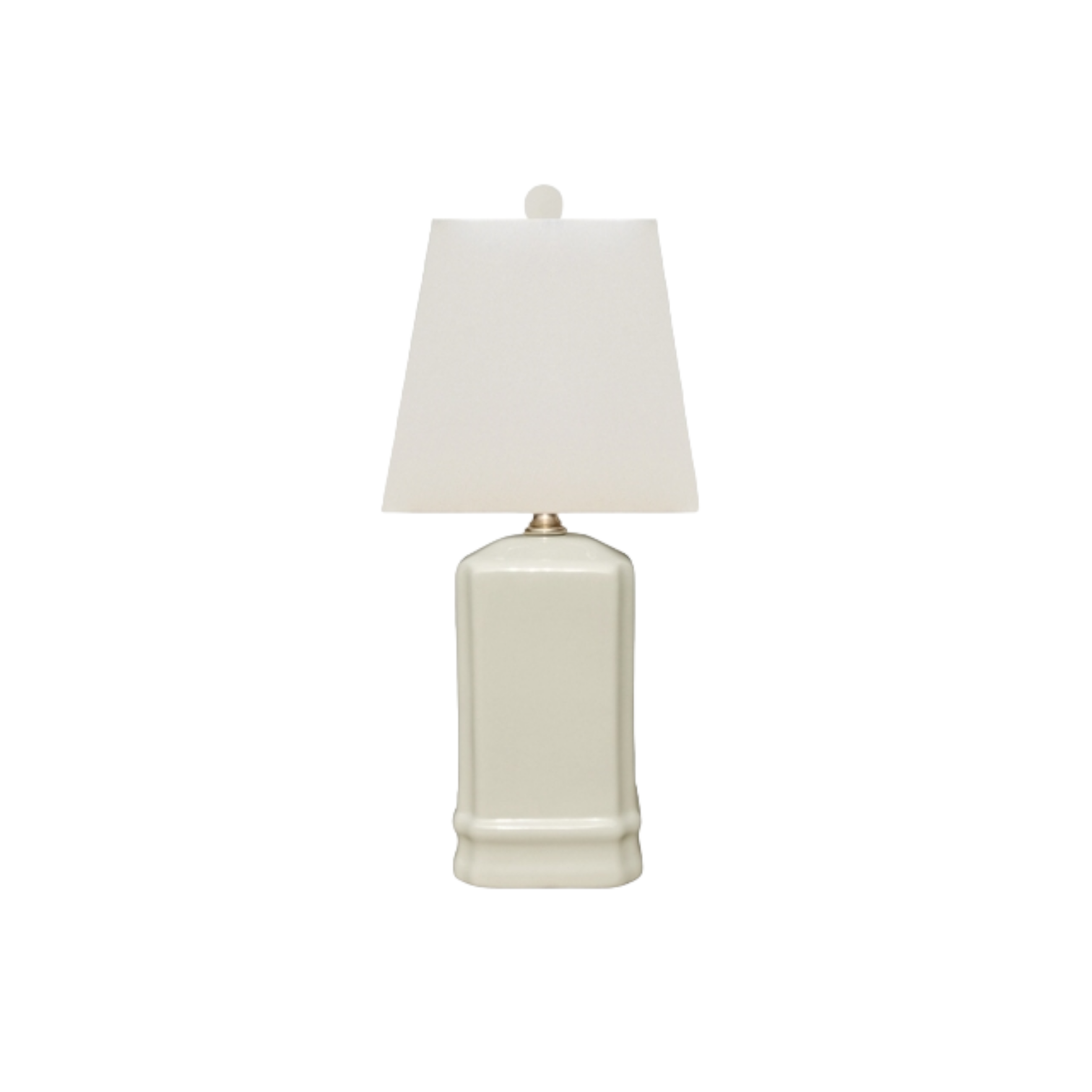 Porcelain Dove White Mini Lotus Vase Lamp