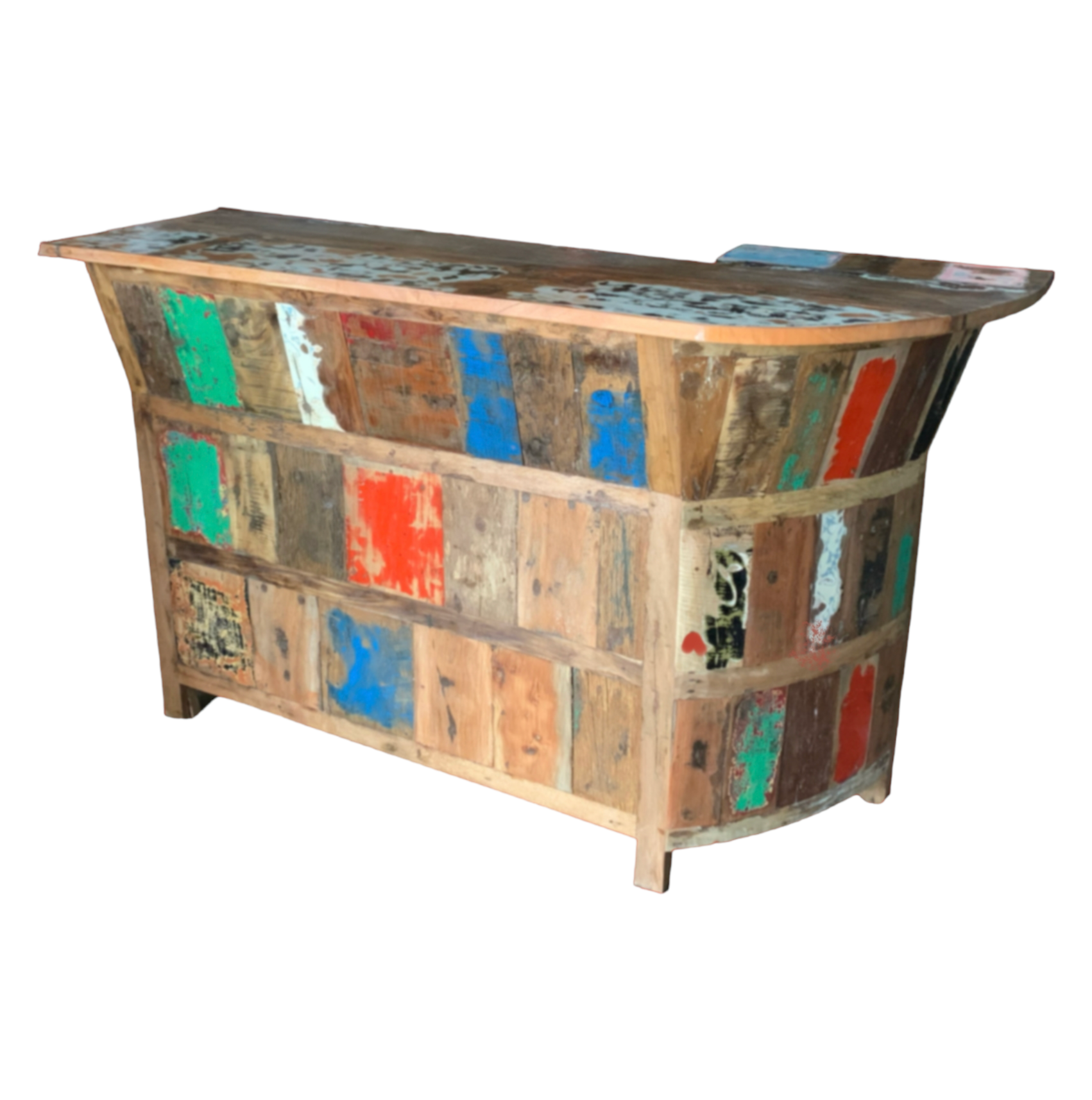 Salvaged Boatwood Bar