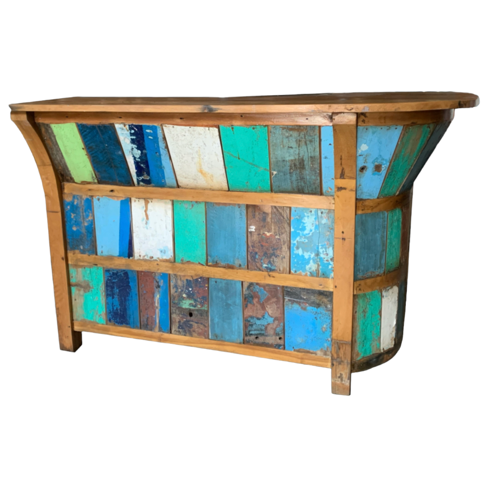 Salvaged Boatwood Bar