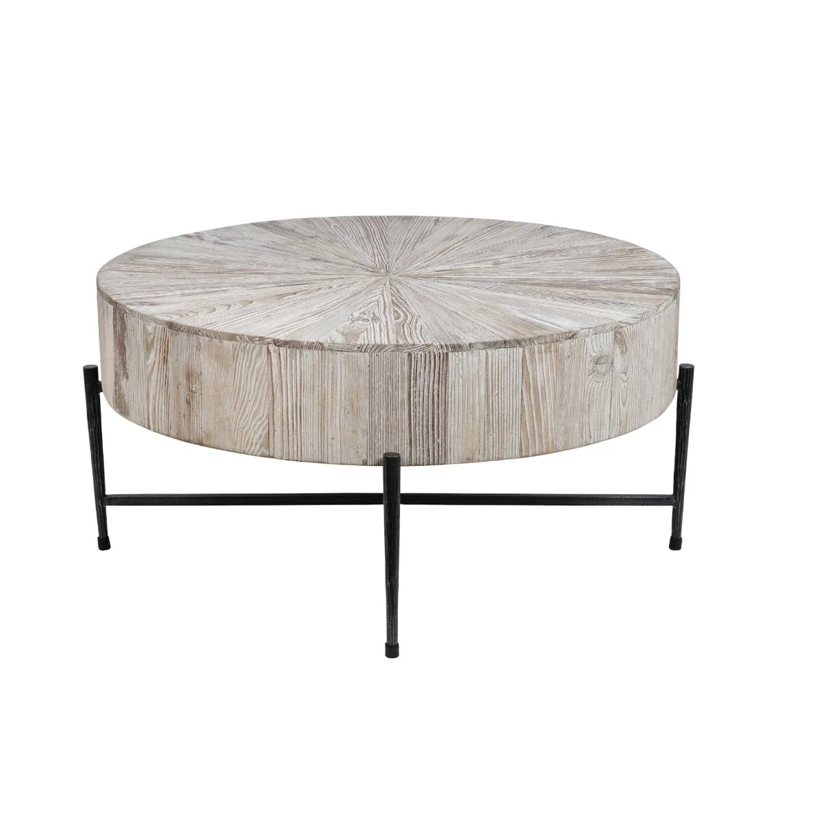 Iron and Wood Coffee Table