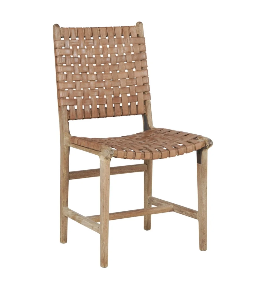 Wood and Leather Chair