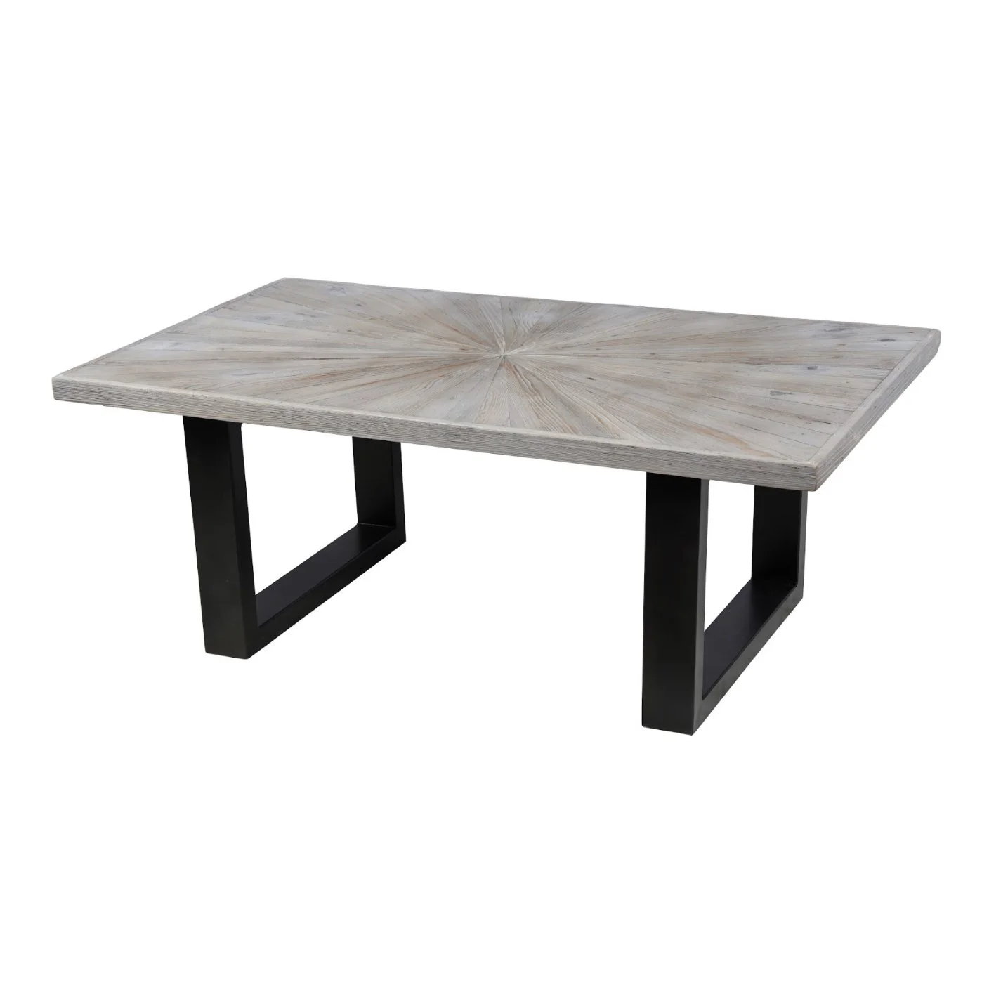 Iron and Wood Coffee Table