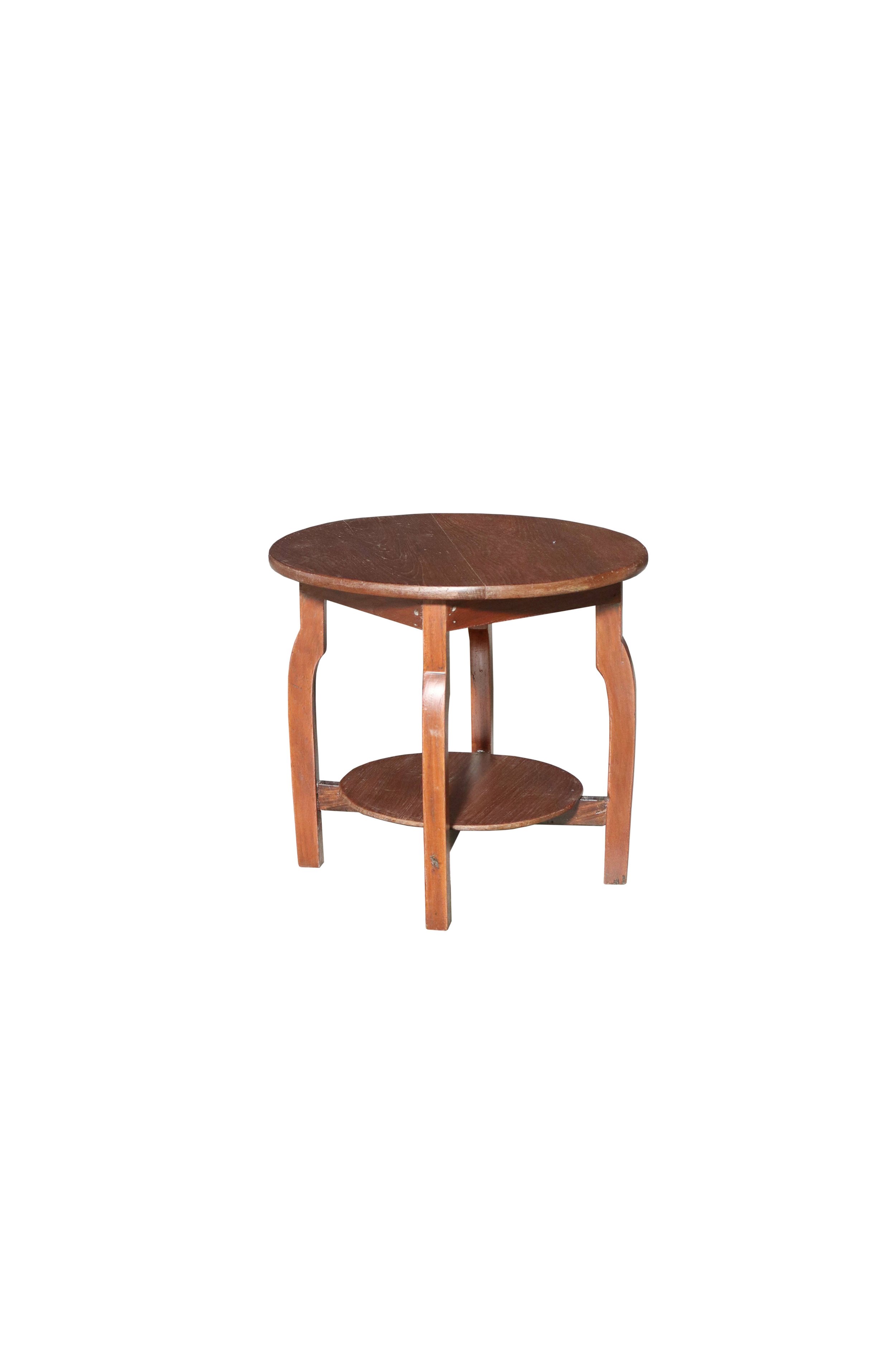 Round Wood Side Table