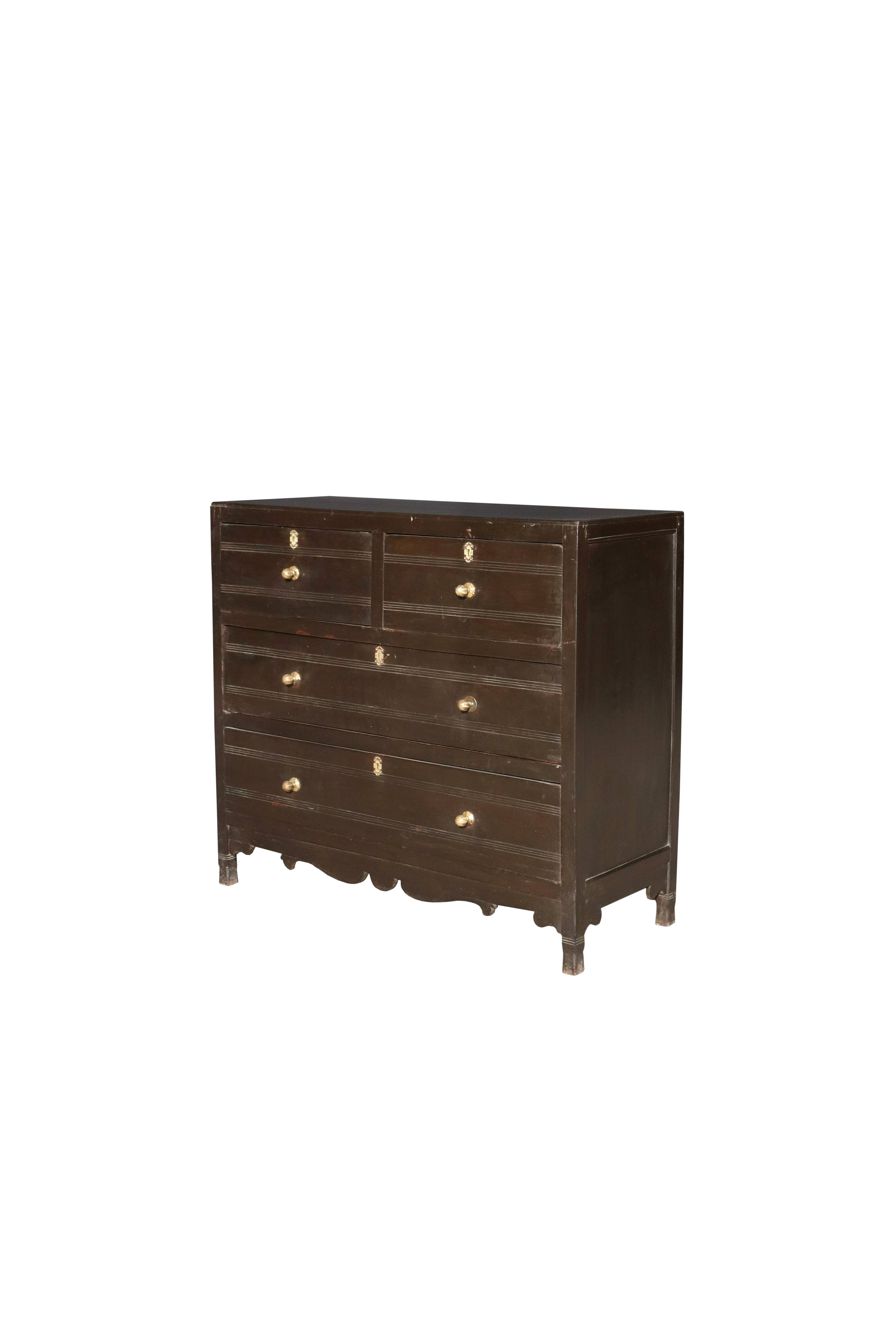 Dark Brass Knob Dresser