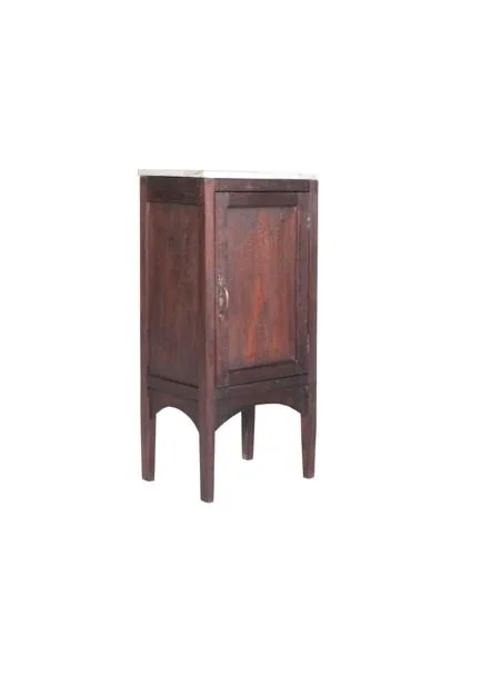 Bedside Table with Marble Top