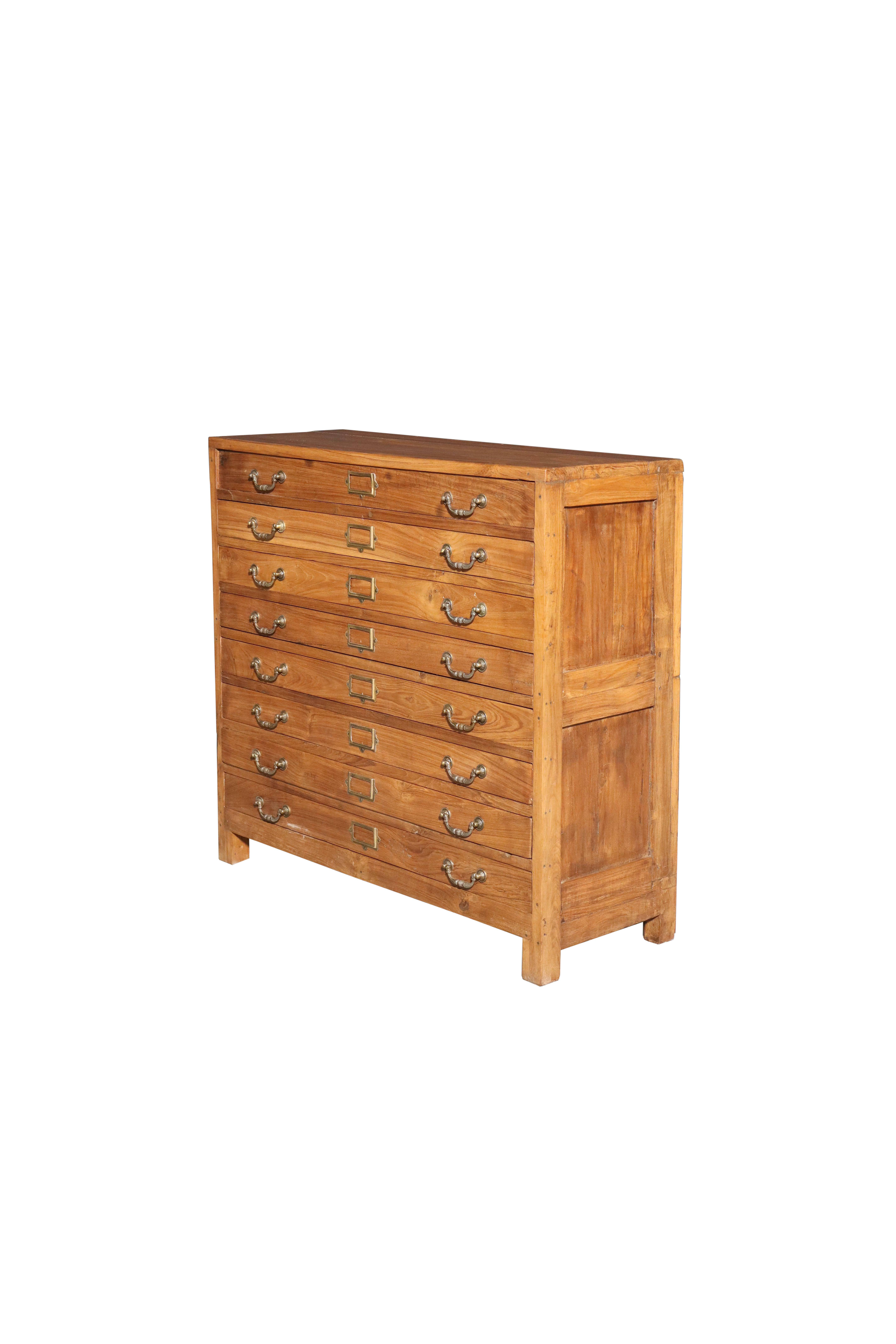 Teak Apothecary Chest