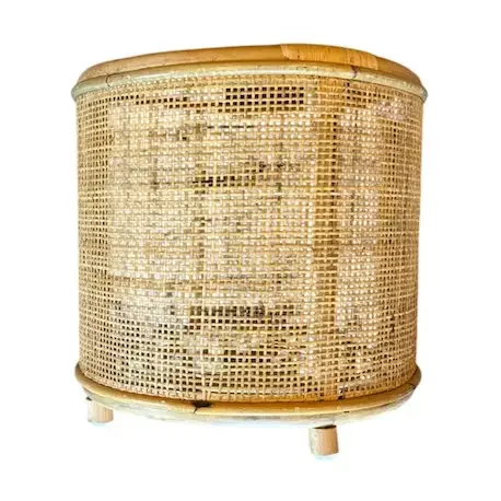 Natural Rattan & Bamboo Floor Planter