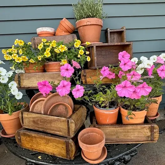 Reclaimed Teak Brick Mold Planter
