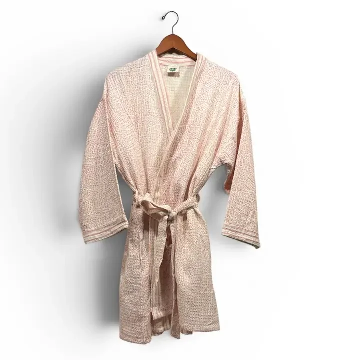Hand Block Printed Cotton Robe – Pink (Lightweight, 100% Cotton) (Copy)