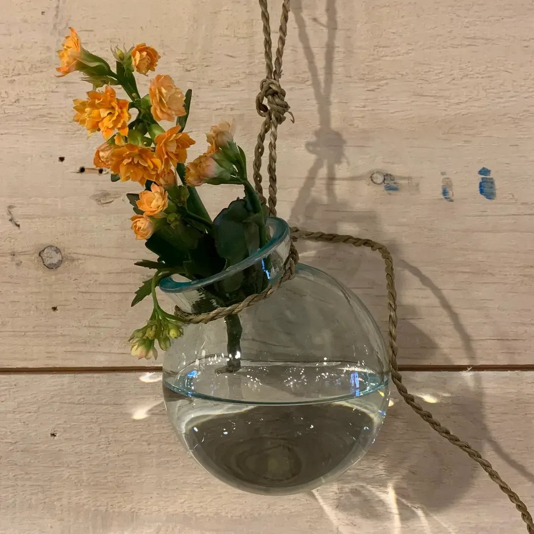 Hanging Glass Pot