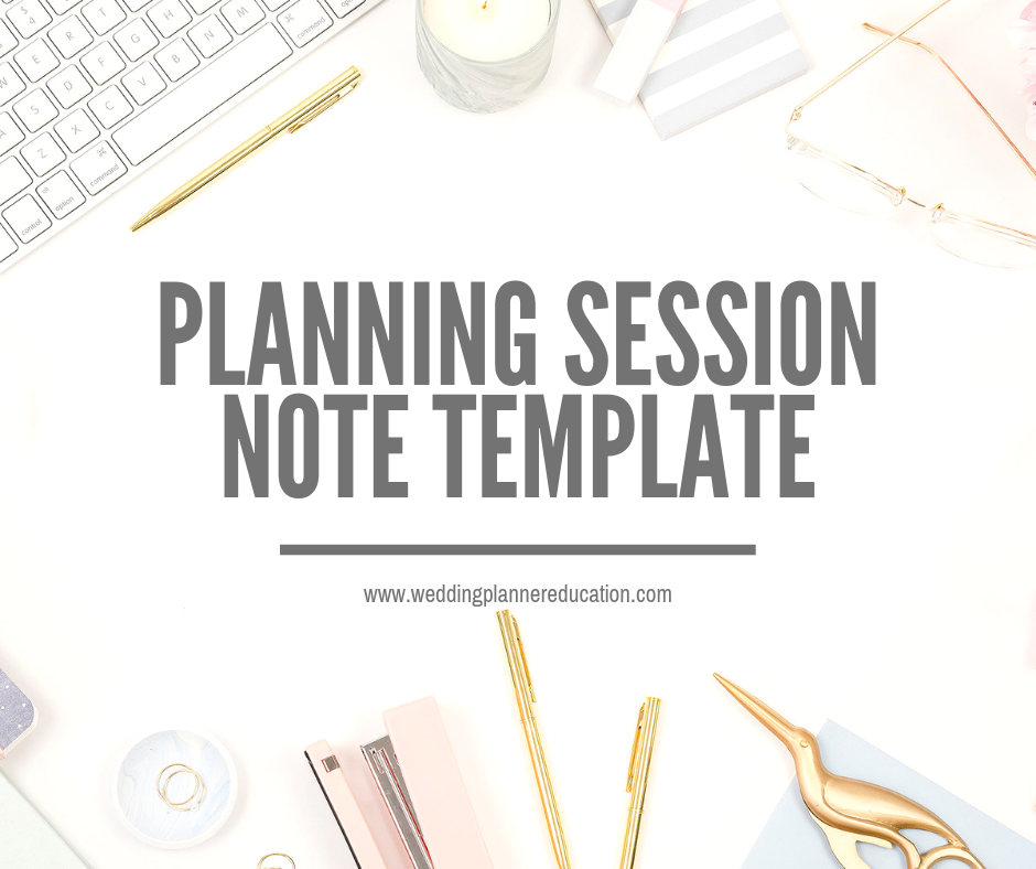 Client Planning Session Note Template