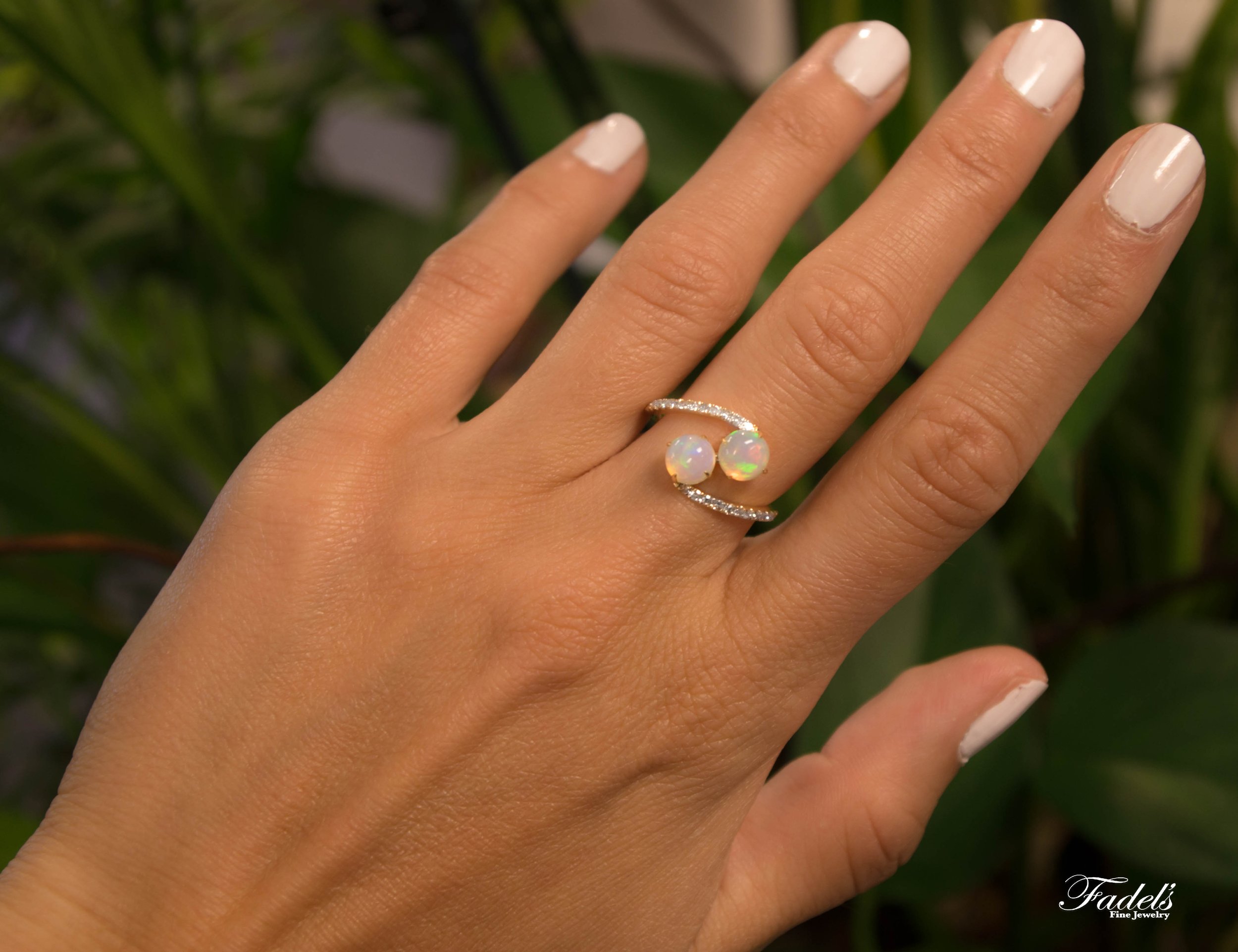 14K White Gold Diamond Ring For Women 3 Carat Luxurman Right Hand Ring  011929