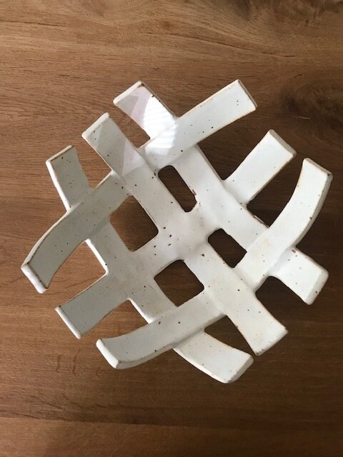 Woven Sculpture Bowl in Toasted Marshmallow 