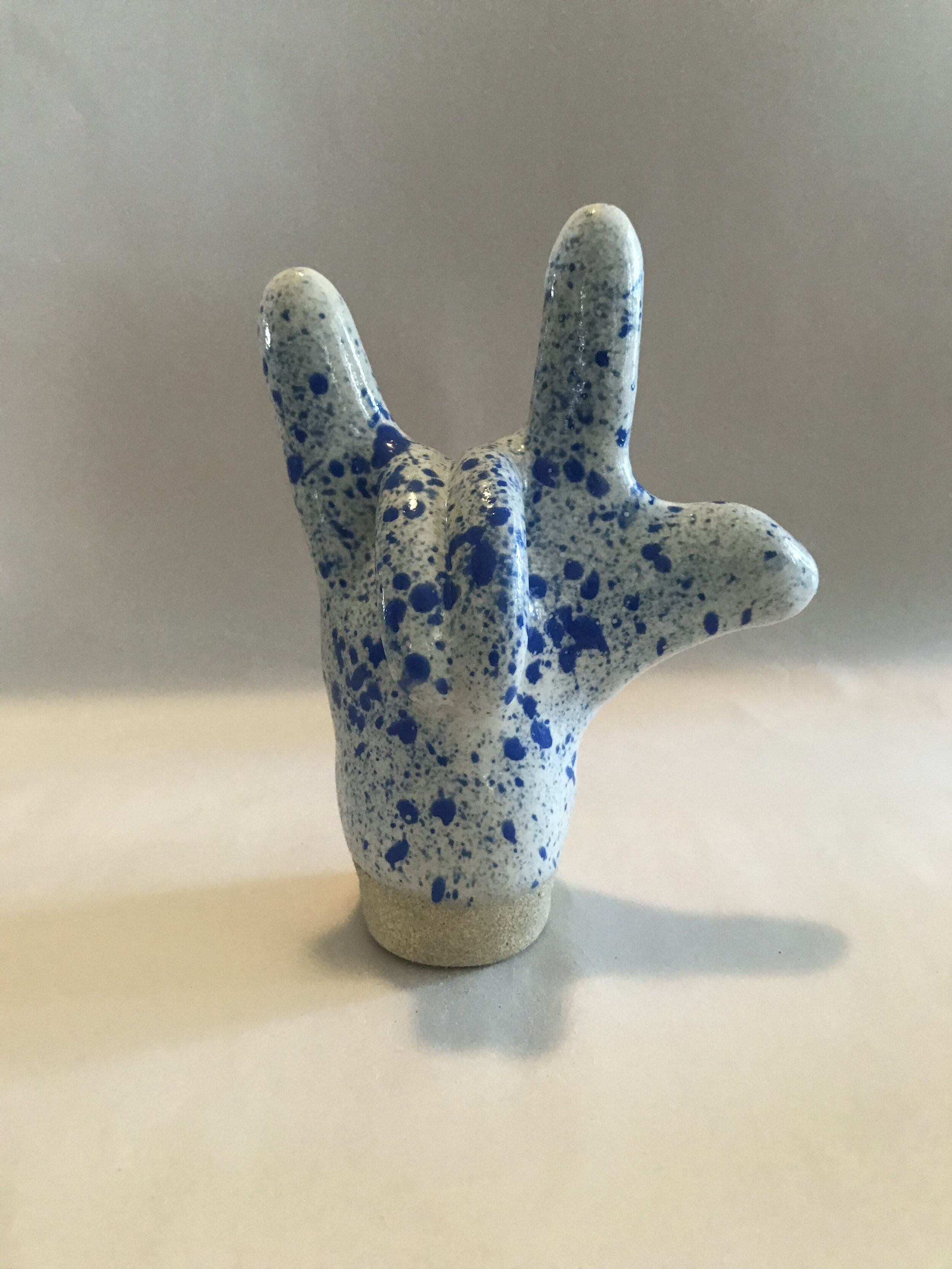 Love Sign in Cobalt Splatter 