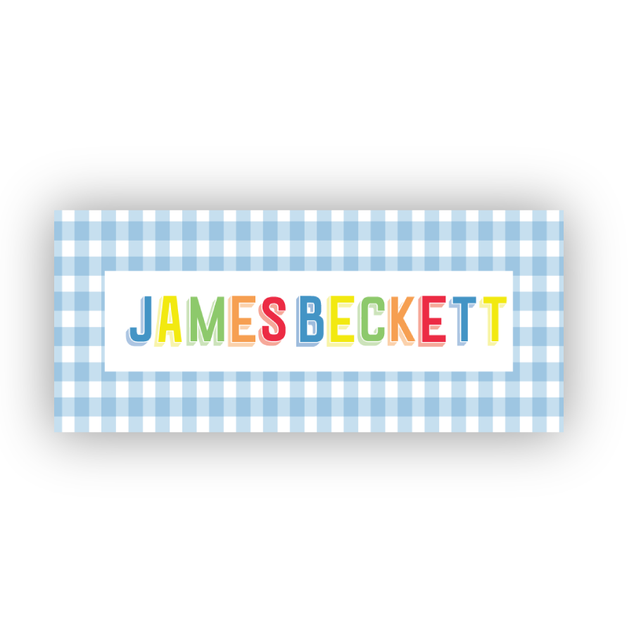 Label Block Letters Post - Emily Bowen Designs