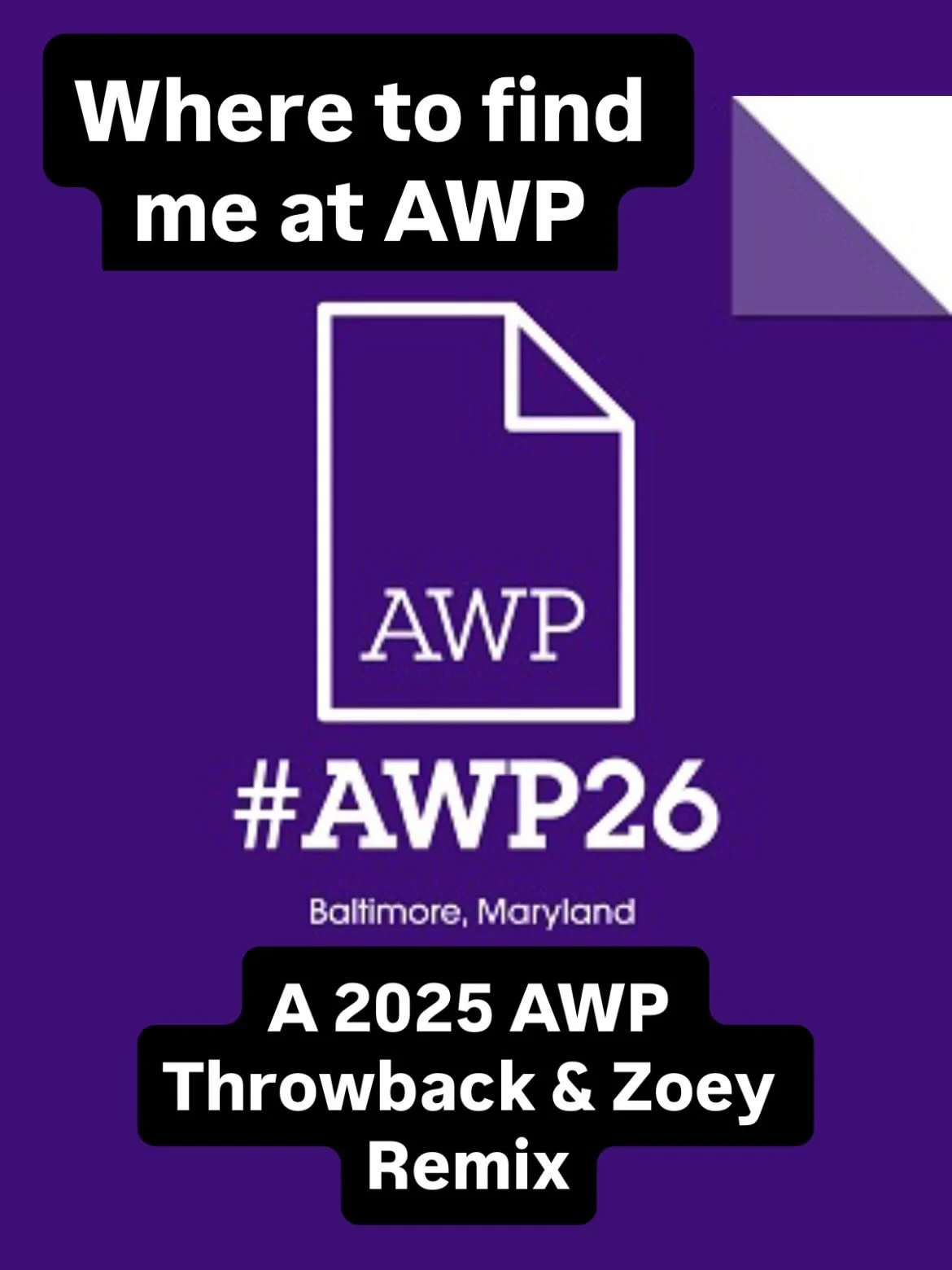 And just like that AWP 2026 has arrived! 😮&zwj;💨🤘🏼

I can&rsquo;t wait to give all the hugs, drink all the coffee, and buy all your beautiful books! 🎉 🤗 ☕️ 📚 

#awp #awp2026 #baltimore #associationofwritersandwritingprograms #seeyousoon