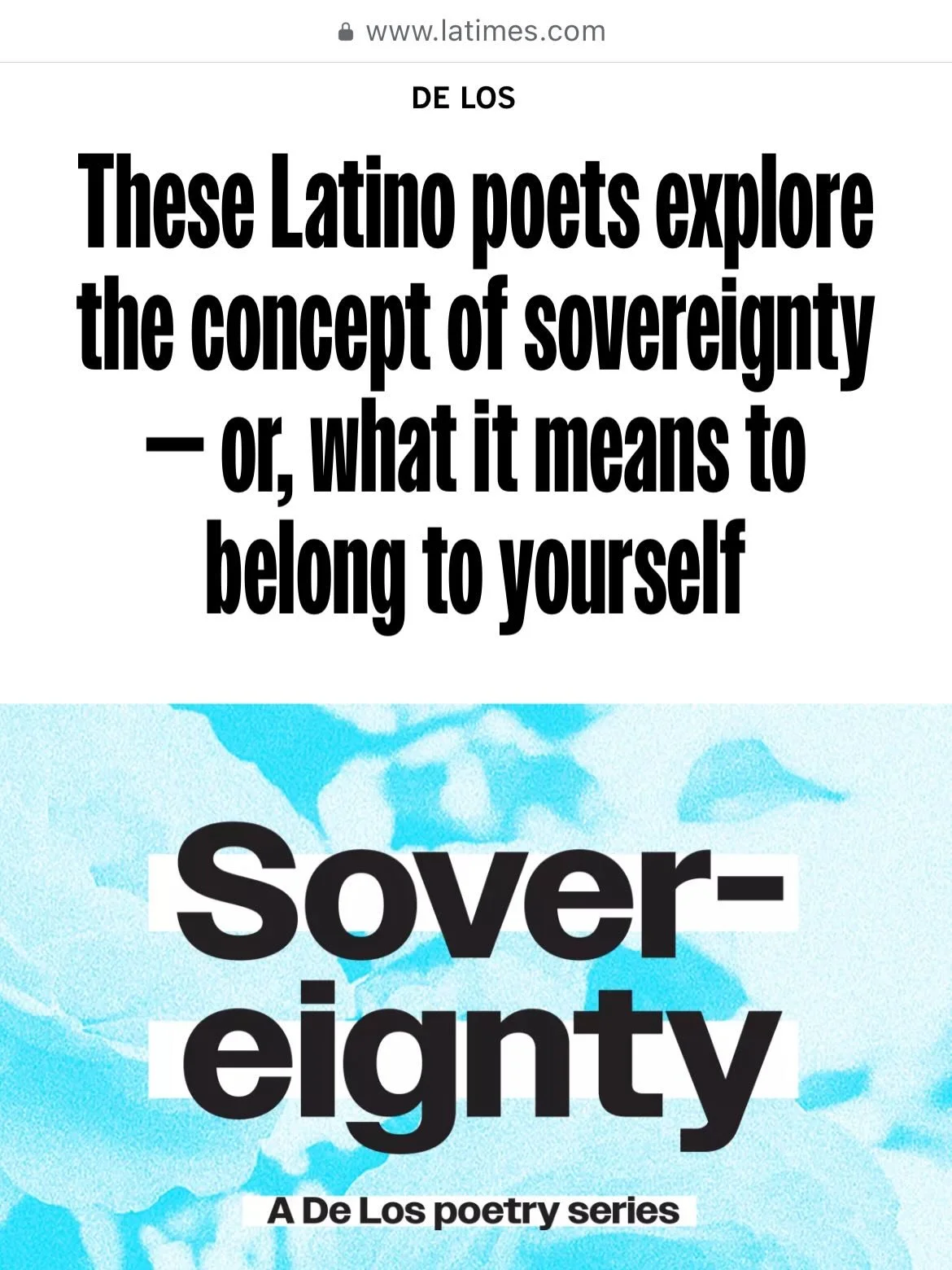 The Los Angeles Times Book Festival is happening this weekend! ✨✨✨✨

Check out this article by @yesikastarr and learn more about our panel centered around sovereignty, where to find us this Sunday at the festival and how epic of a weekend it&rsquo;s 