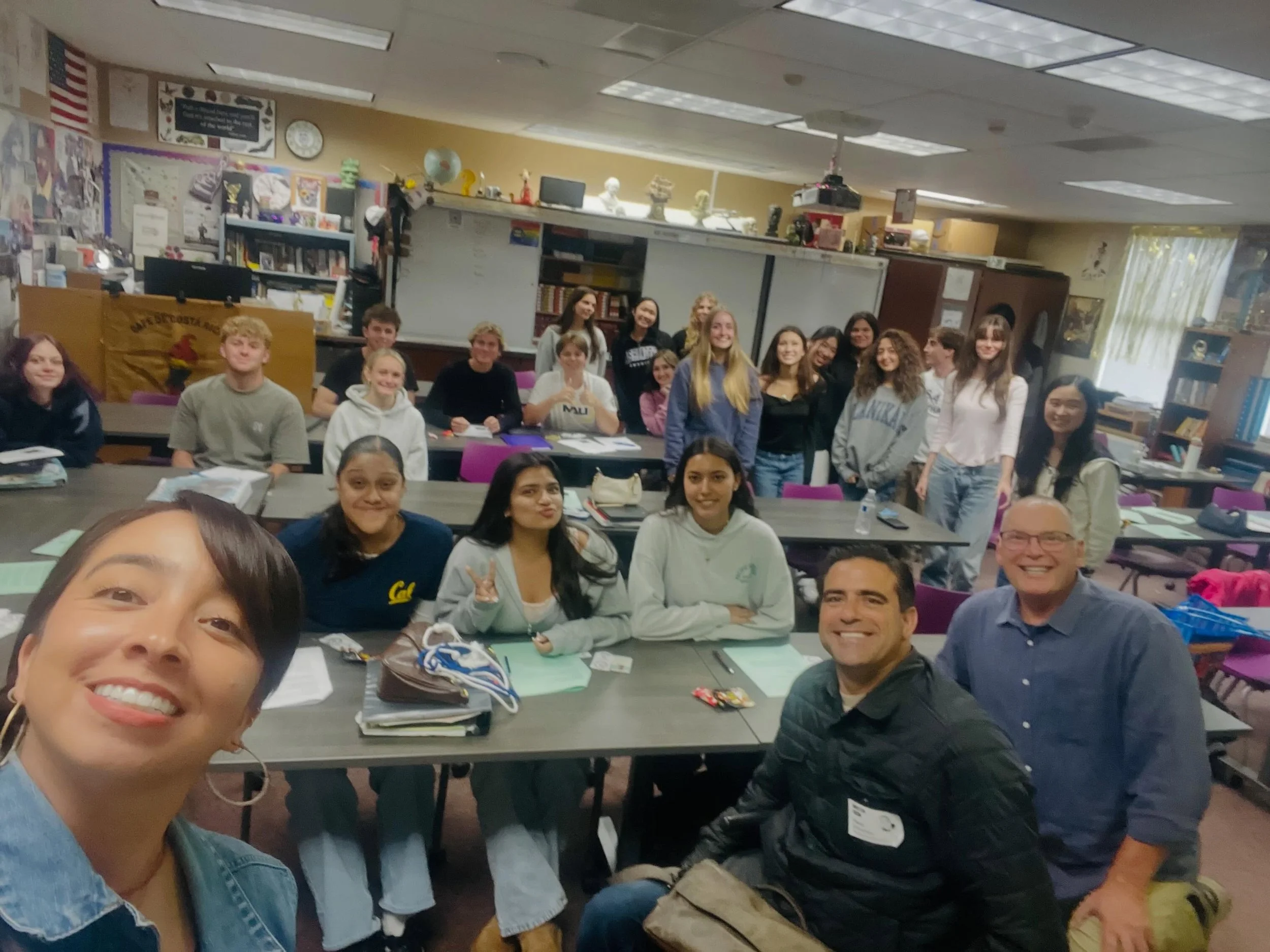 Thank You Carlsbad High School! 💜

Glassless Minds had the honor of being guest speakers at Carlsbad High School for their two AP Lit Classes! 

We dived into the history of confessional poetry from Lowell, Plath to Sexton, performed and analyzed co