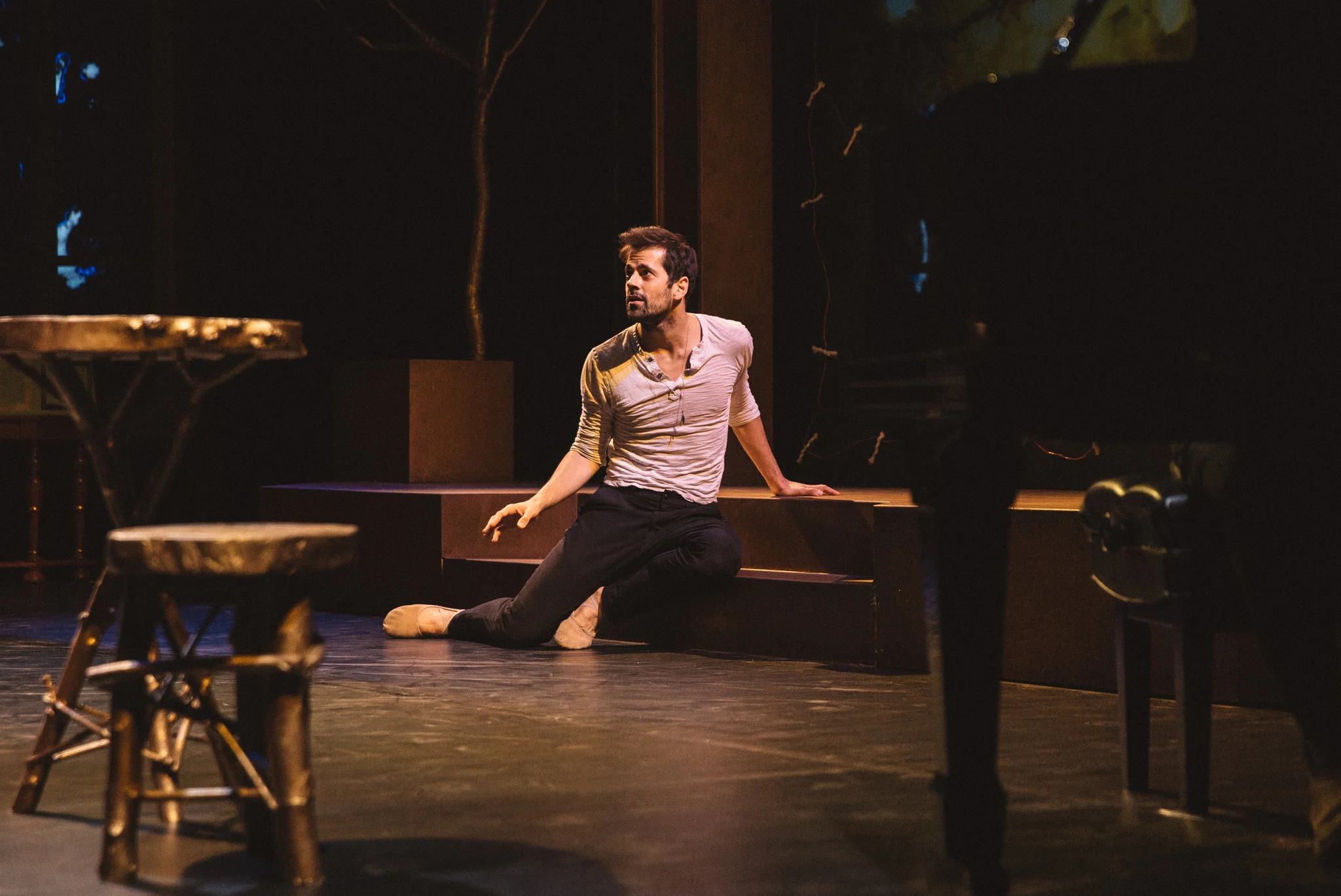 Robert Fairchild rehearsing; Credit- Keith E. Morrison for The New York Times
