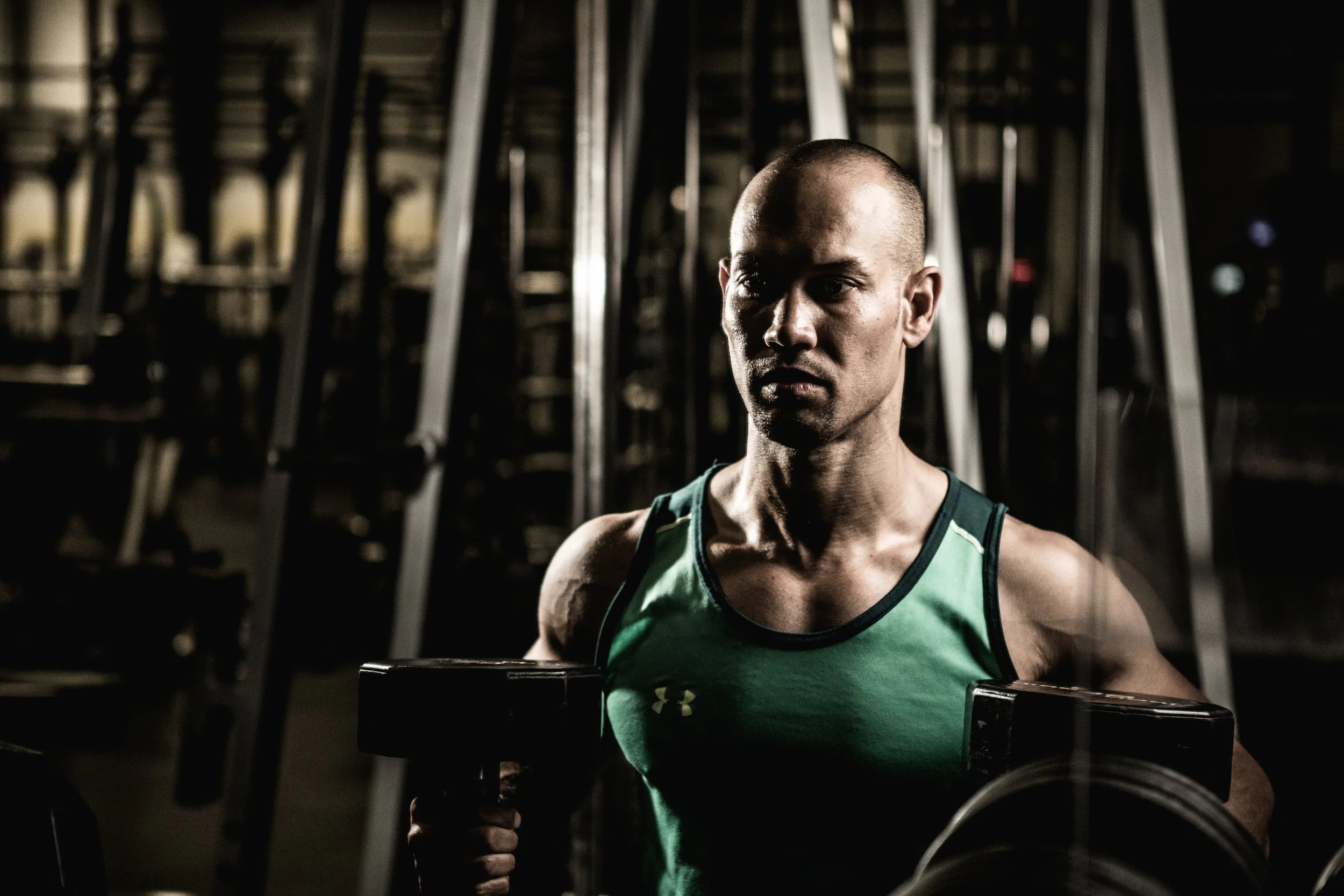  Before lifting any weight, ensure you are appropriately positioned and you are focused on the movement ahead. Connect mind to muscle. Maintain form and lift heavy 