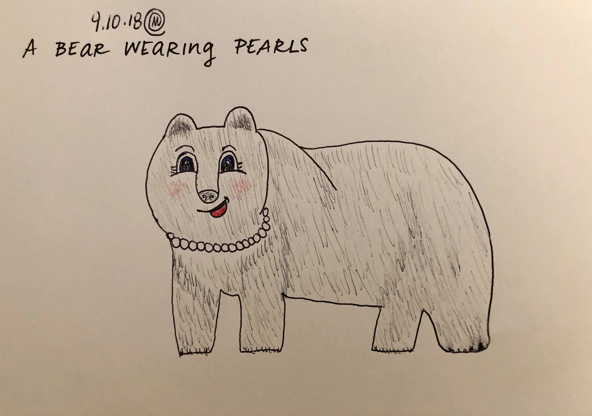A Bear Wearing Pearls 091018.jpg