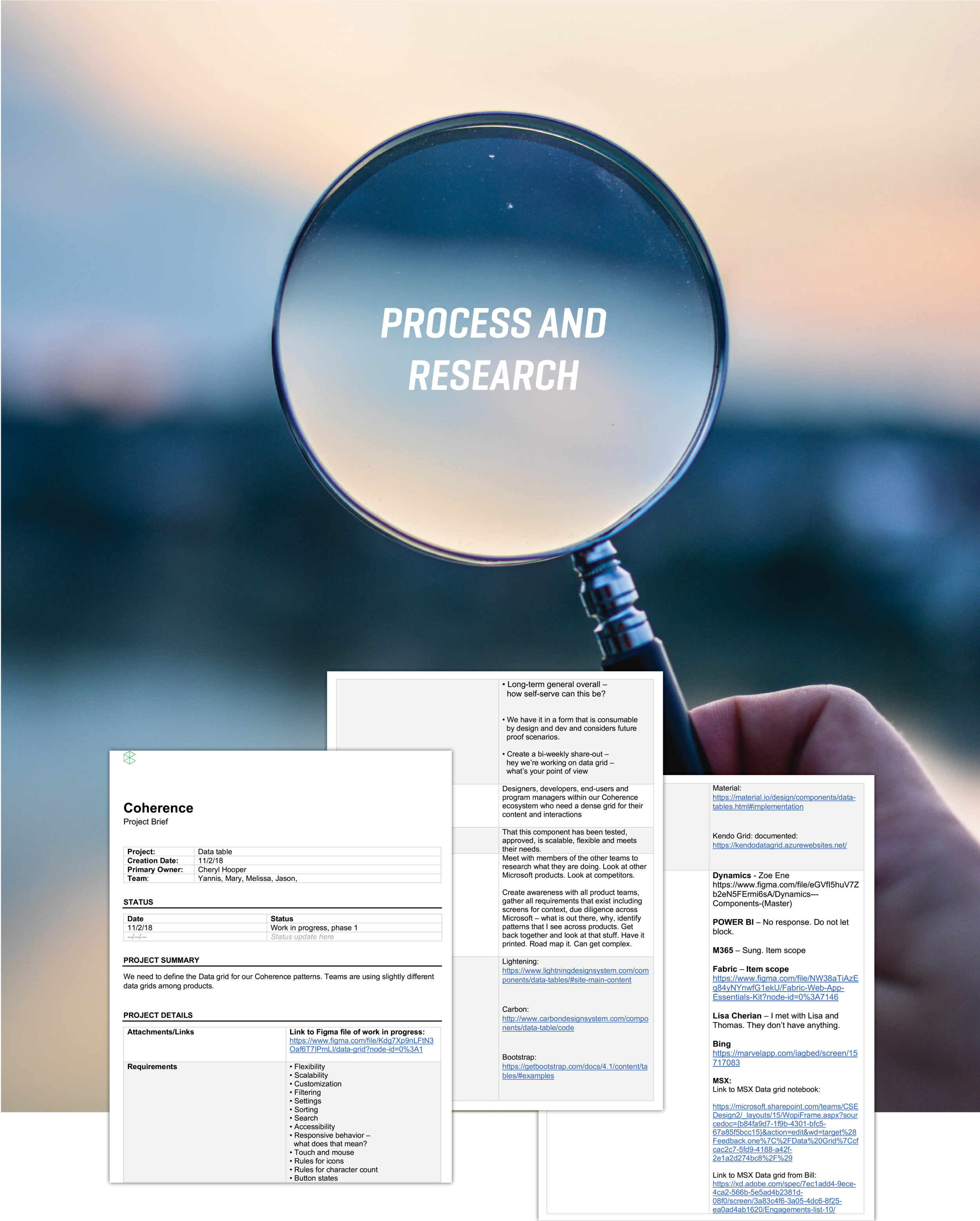 OUTLINED A CREATIVE BRIEF DEFINED WHAT A DATA TABLE IS: In the Coherence system — it is any display of information in tabular form, with rows and/or columns named, with data stored in, or derived from, a database.