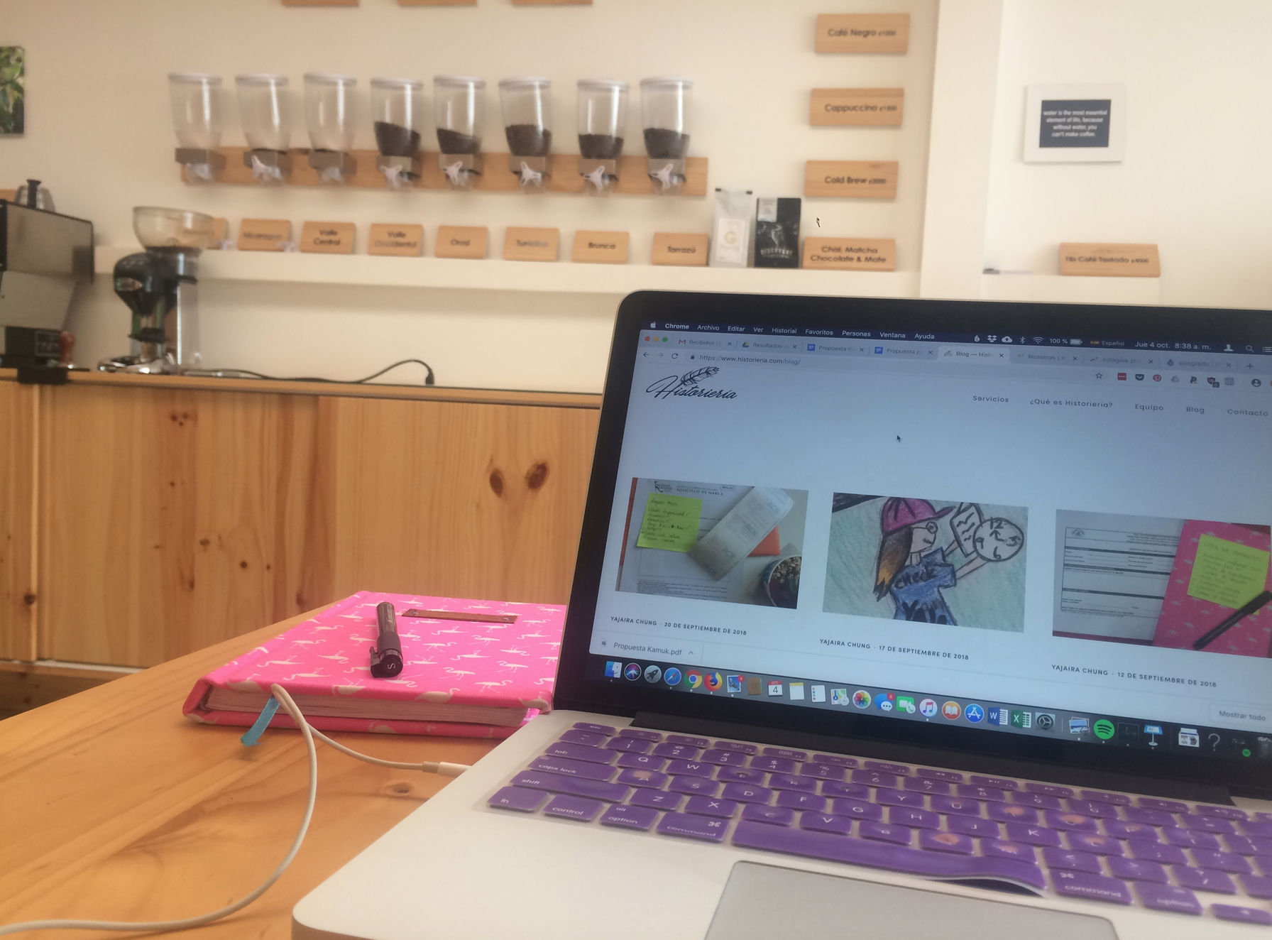 Los 2 clientes que conseguimos en septiembre, llegaron por el blog. Foto en Gracias Coworking