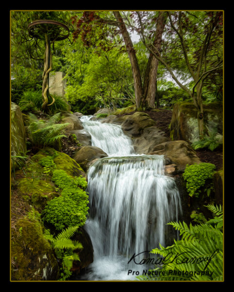 Schnormeier Gardens Cascading Falls