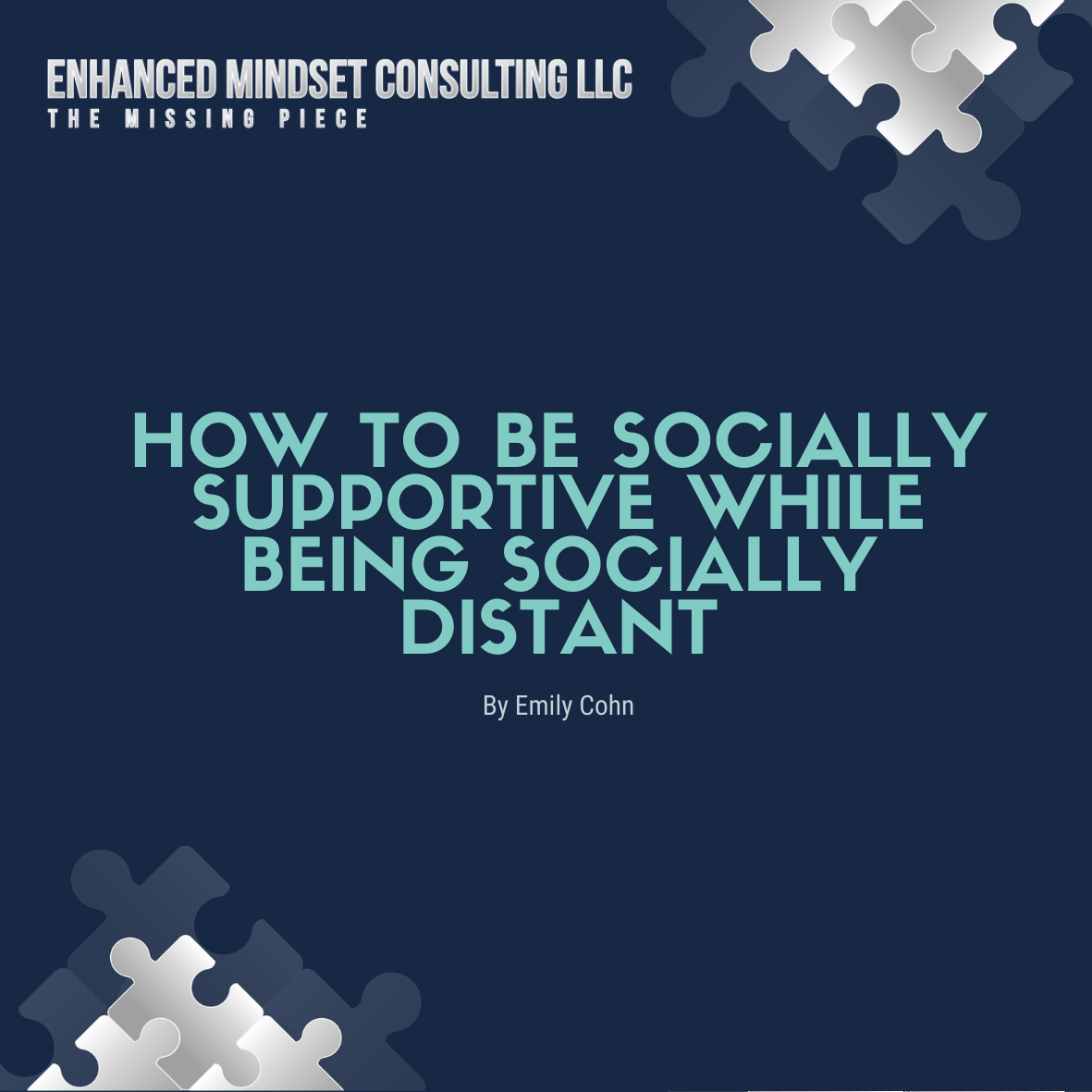 How to be Socially Supportive while being Socially Distant