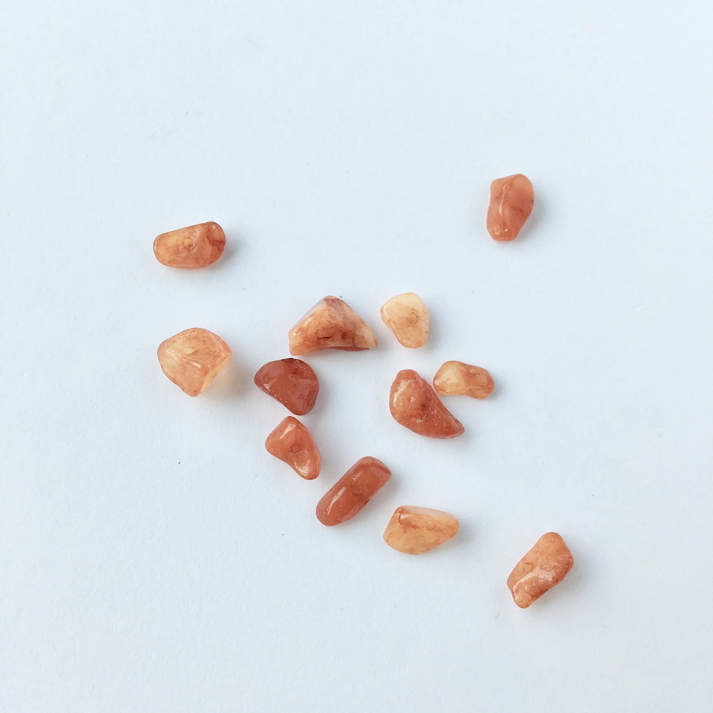 Dyed Quartz: Color of the quartz corresponds to the different chakras. Can be imbued with intention.