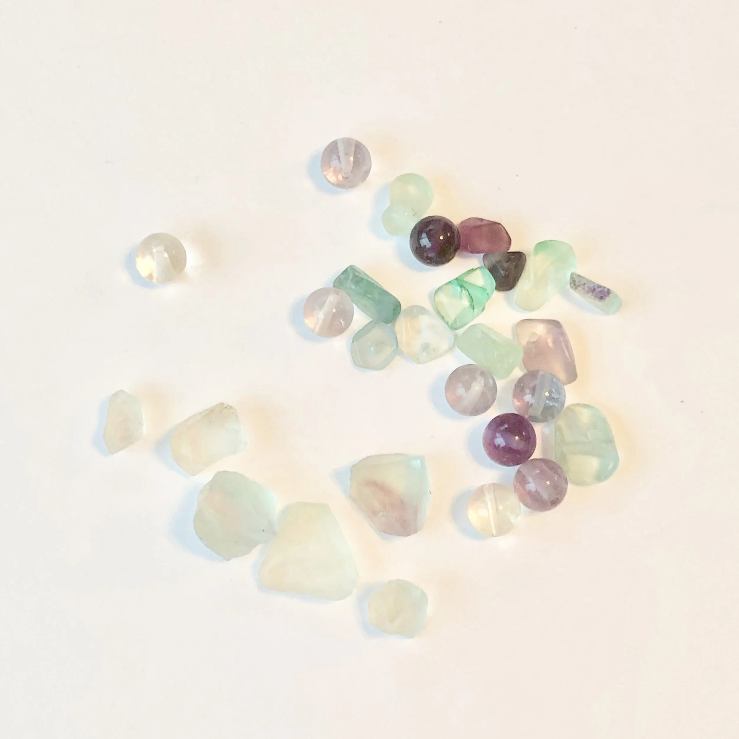 Fluorite (Rainbow): Balancing, uplifting, helps bring order, soothing, helpful in finding direction.
