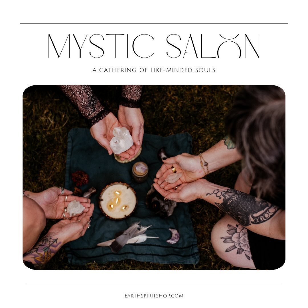 Join us tomorrow night as we open the shop up from 5:30-7PM for our first Mystic Salon! This casual gathering offers a chance to meet new friends and develop relationships within our metaphysical community in a safe and welcoming environment.

Bring 