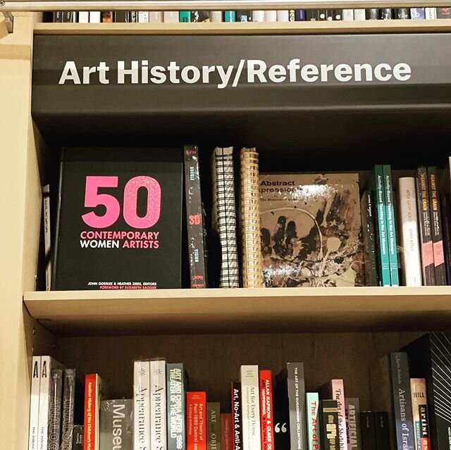 Thank you @themuseumofmodernart for your continued support of @50cwa 💗✨📕🍾👩🏻&zwj;🎤👩🏾&zwj;🎤
#50cwa #artbook #moma #museum #womenartists #education #feminism #schifferpublishing #heatherzises #johngosslee @heatherzises @johngosslee @schifferpub