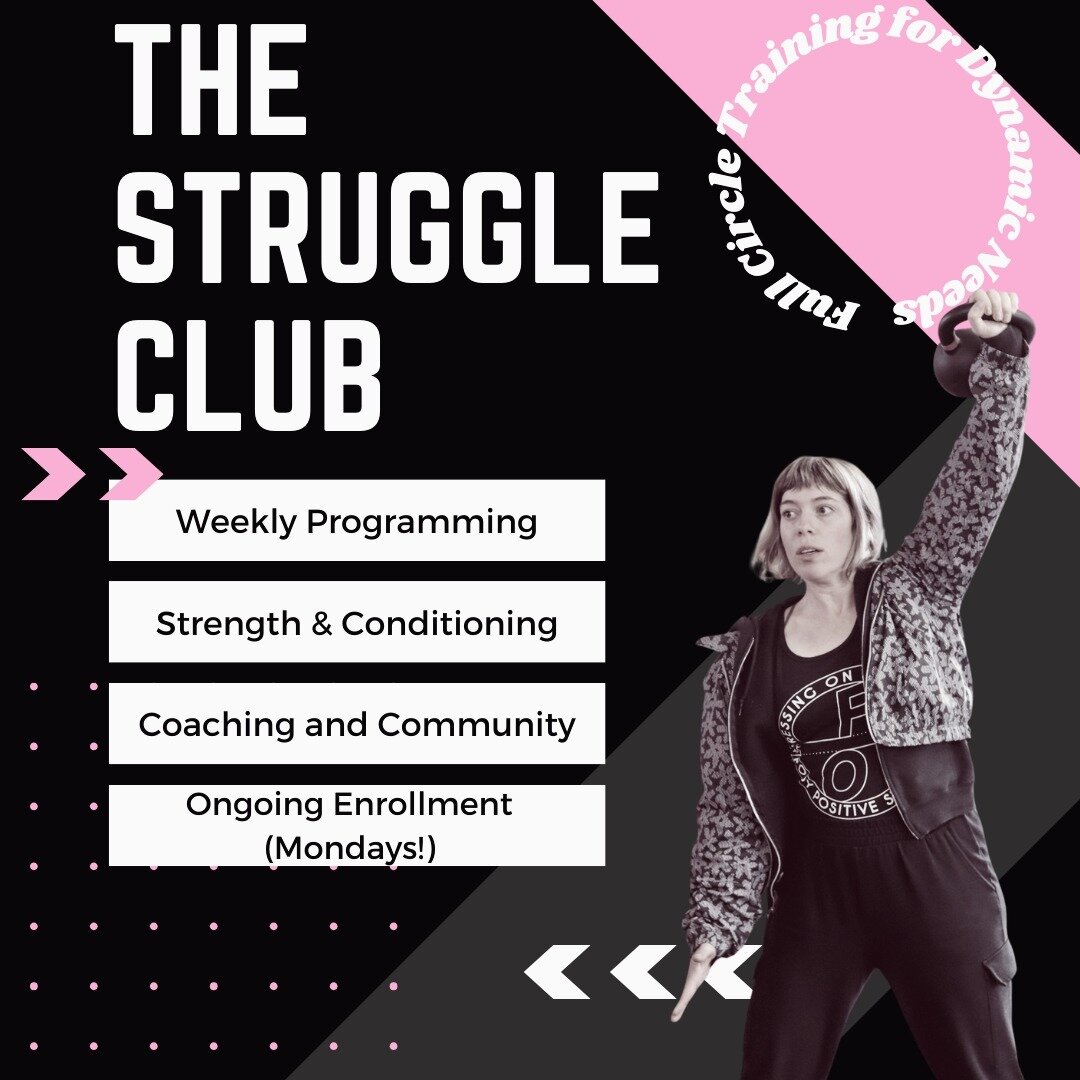 The Struggle Club early access starts TOMORROW and official enrollment starts Monday...BUT...a great thing about SC is that it starts anytime you are ready. We take open enrollment that starts your training every Monday. Have questions about how The 