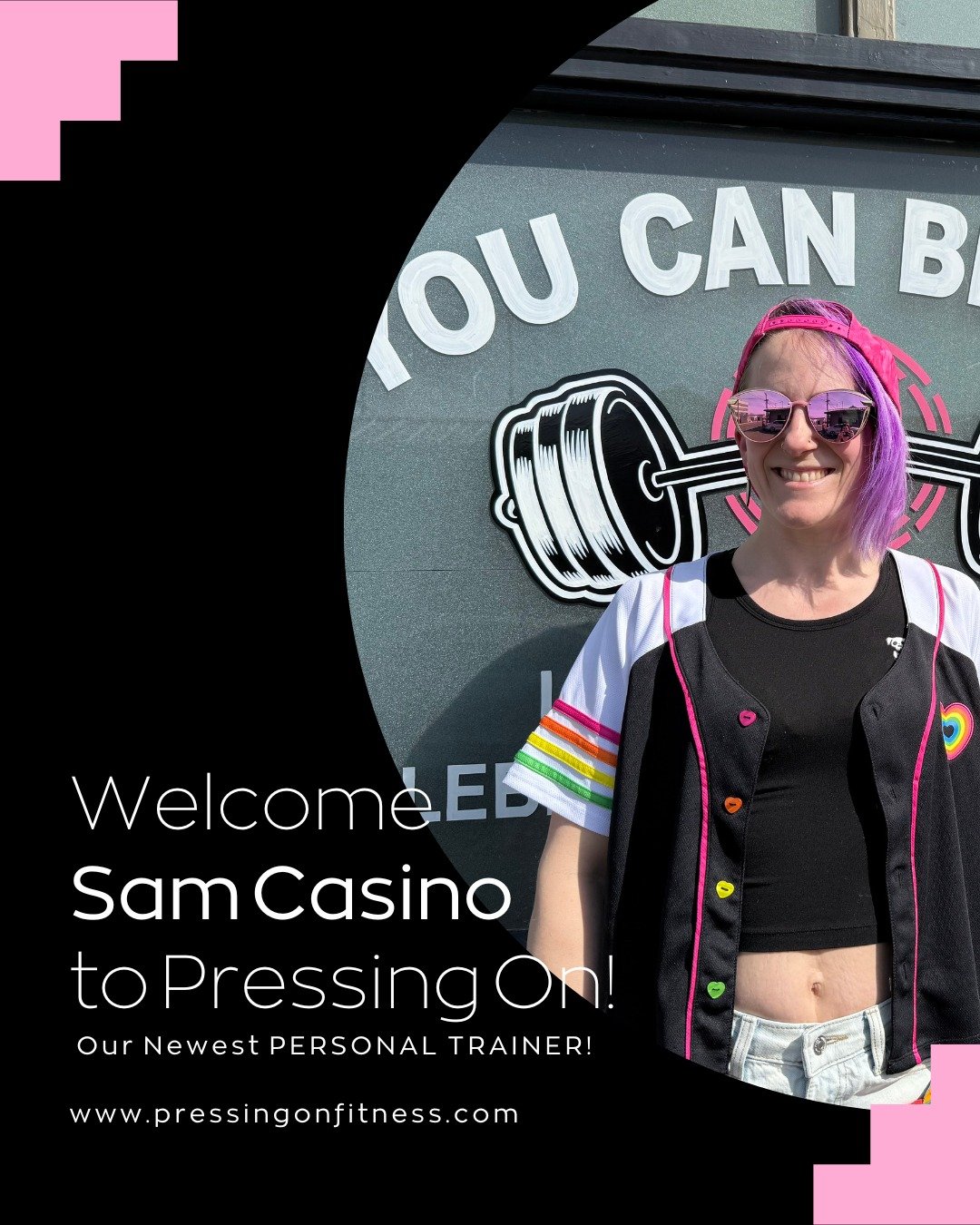 We have a new face in the house! Meet Sam Casino, Pressing On's newest personal trainer. We are super excited to add their expertise and diverse experiential background to our time. Seeking guidance and accountability in your strength training practi